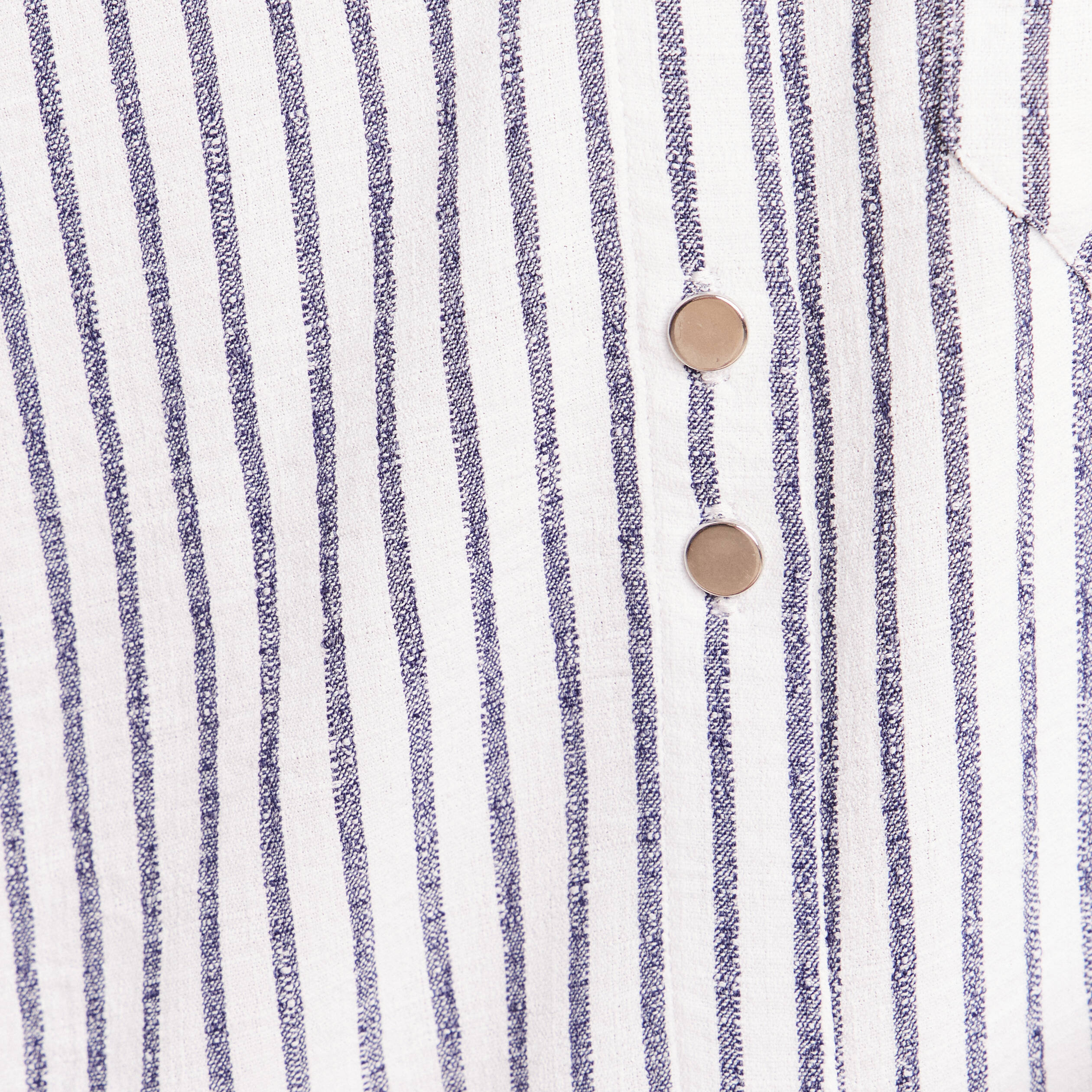 Chemise droite fluide manches longues bleu femme