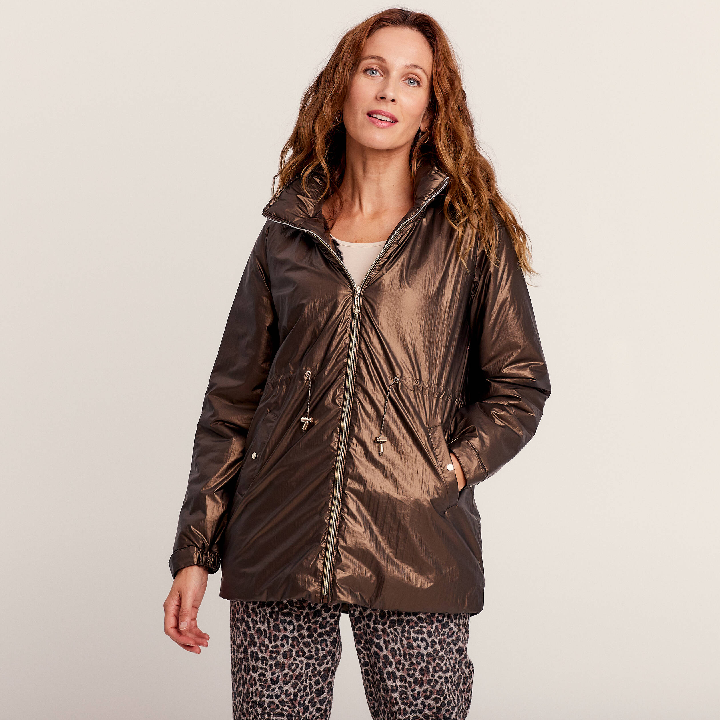 Parka online femme marron