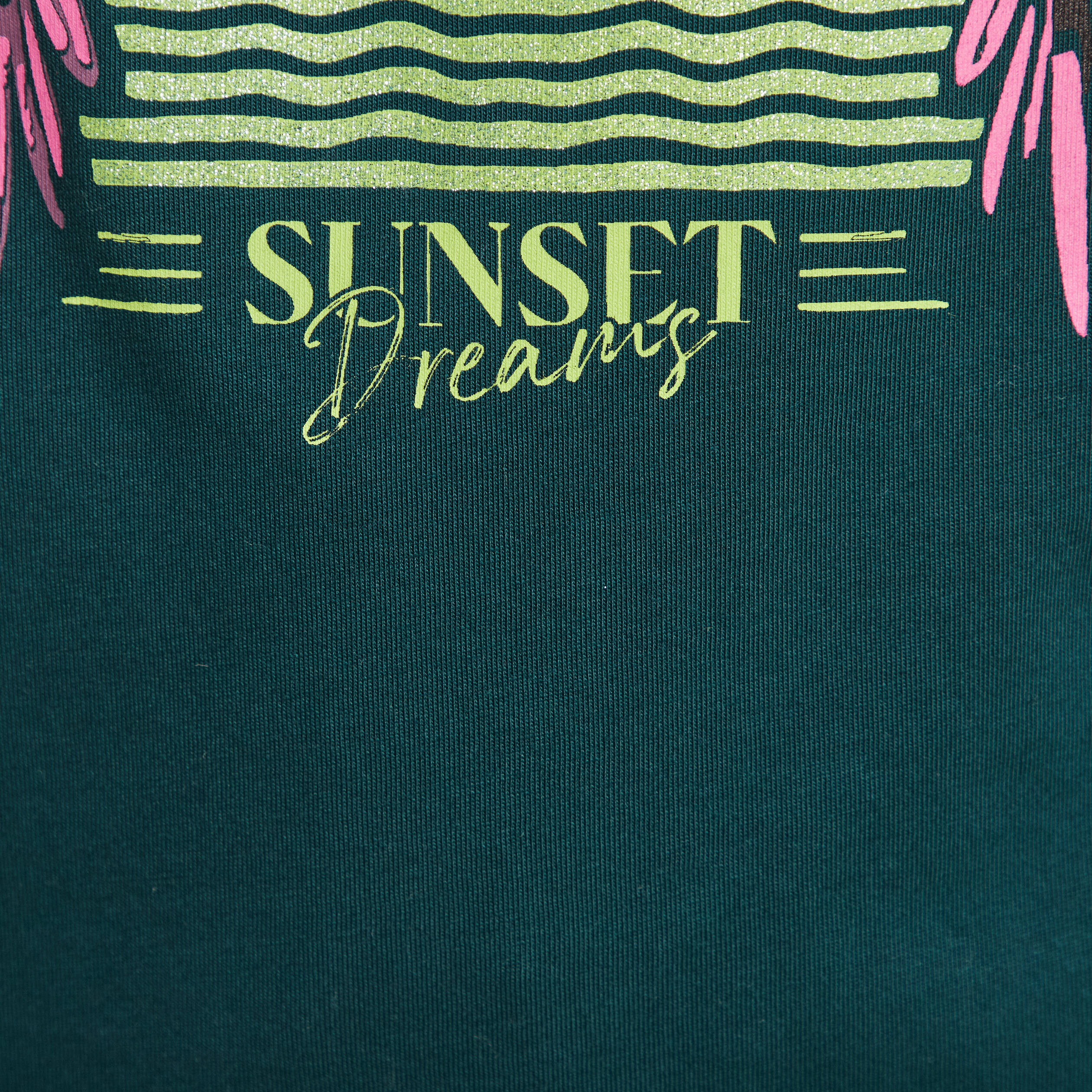 t shirt droit col rond manches courtes vert fonce femme T-shirt droit col rond manches courtes vert foncé femme