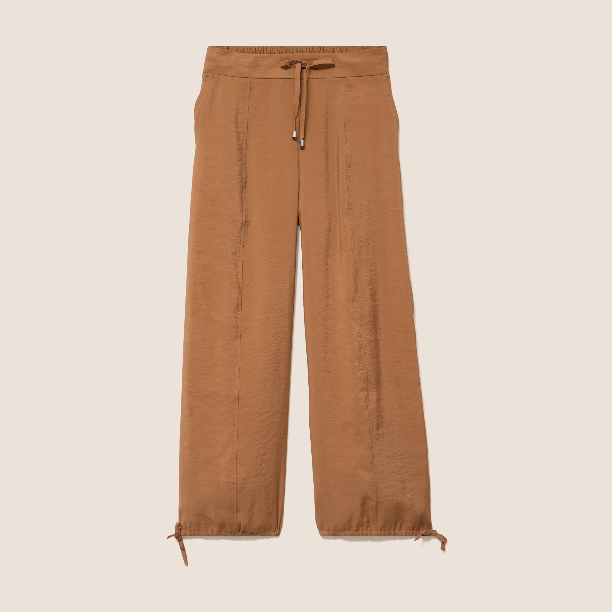 Pantalon bouffant beige femme