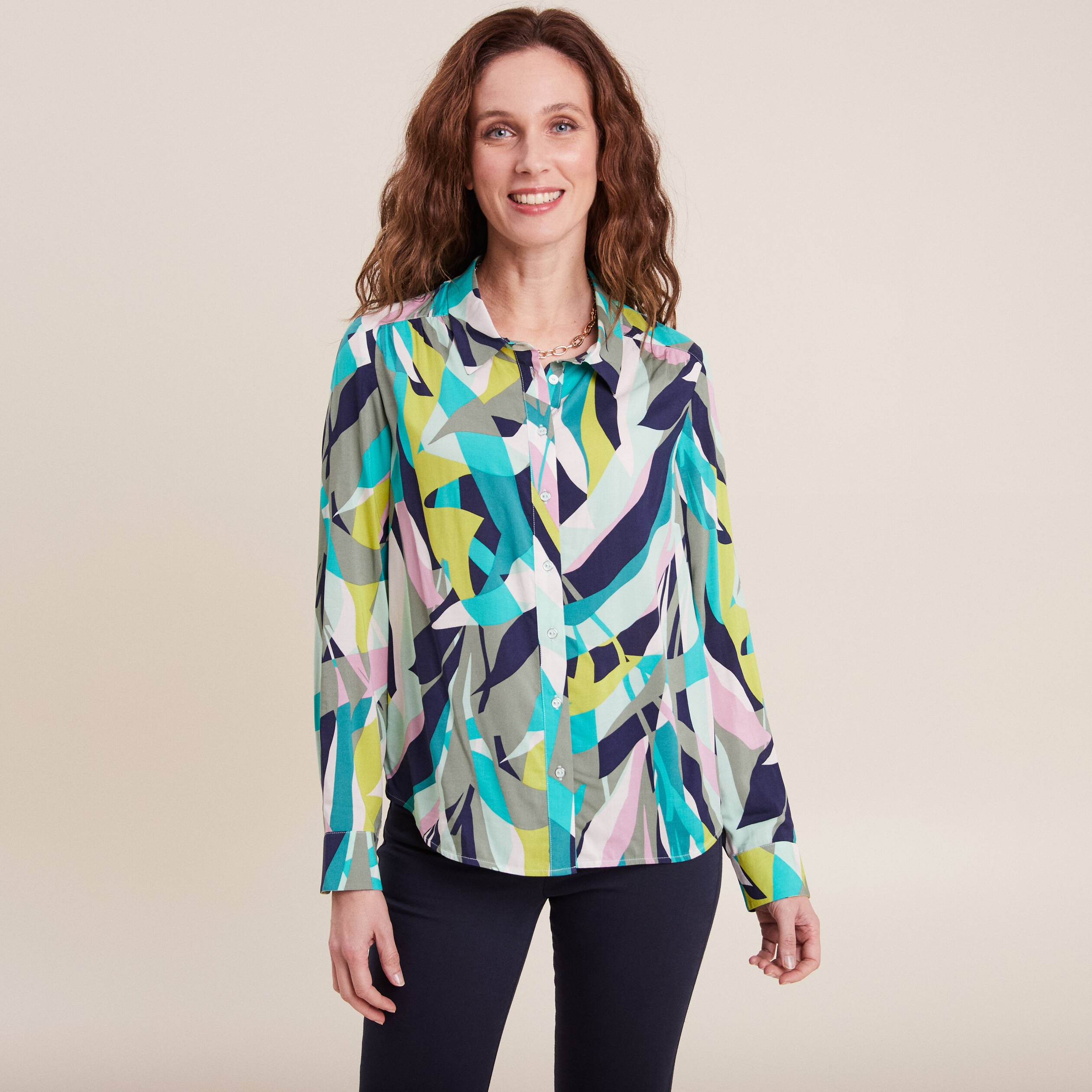 chemise manches longues vert femme Chemise manches longues vert femme