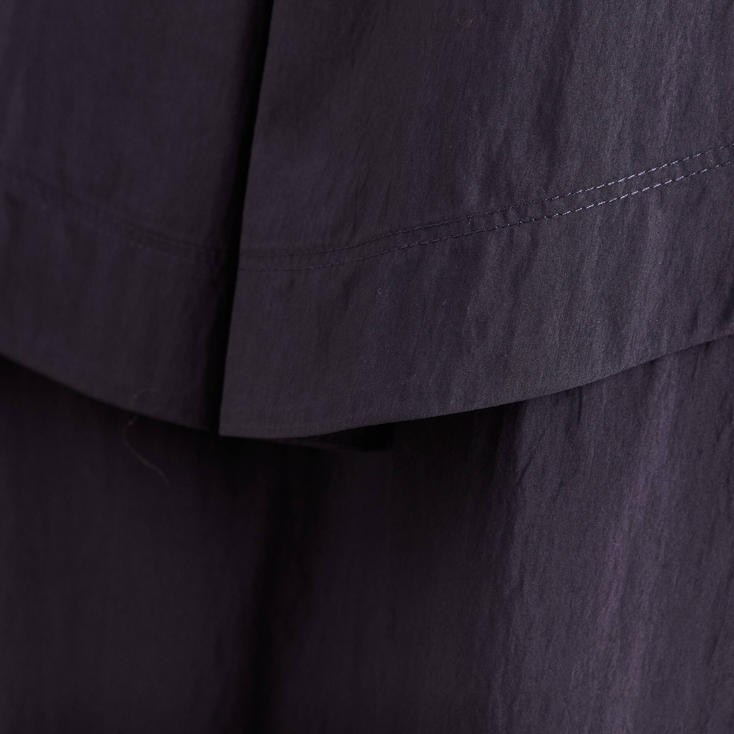 Parka cintr&eacute;e longue doubl&eacute;e bleu fonc&eacute; femme