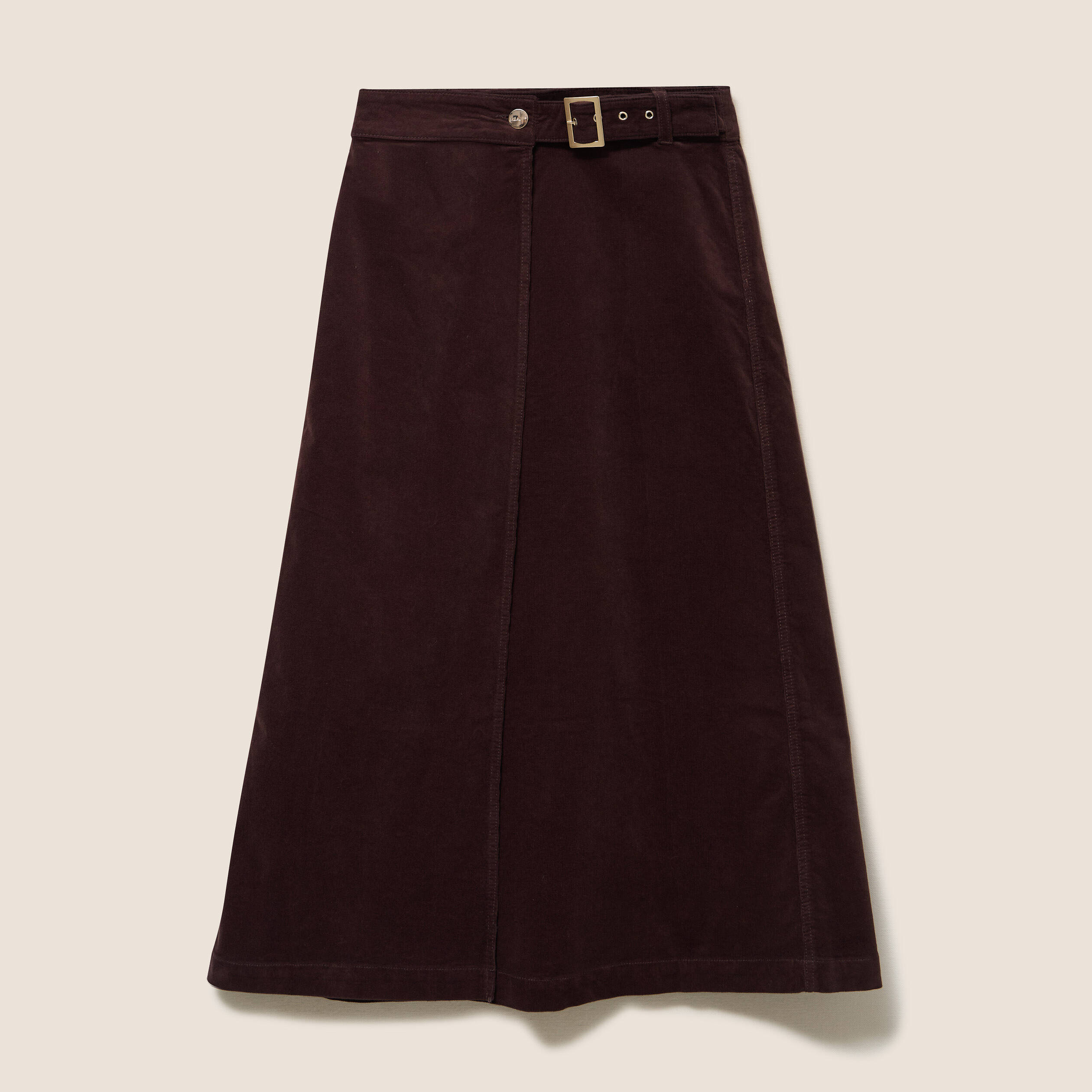 Portefeuille en velours marron fonc&eacute; femme