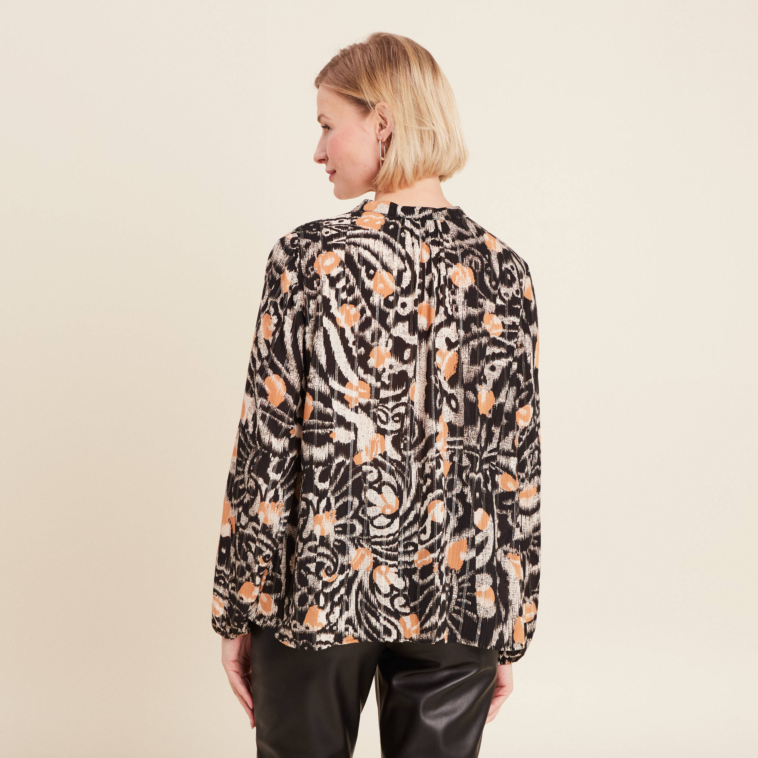 blouse manches longues marron clair femme Blouse manches longues marron clair femme