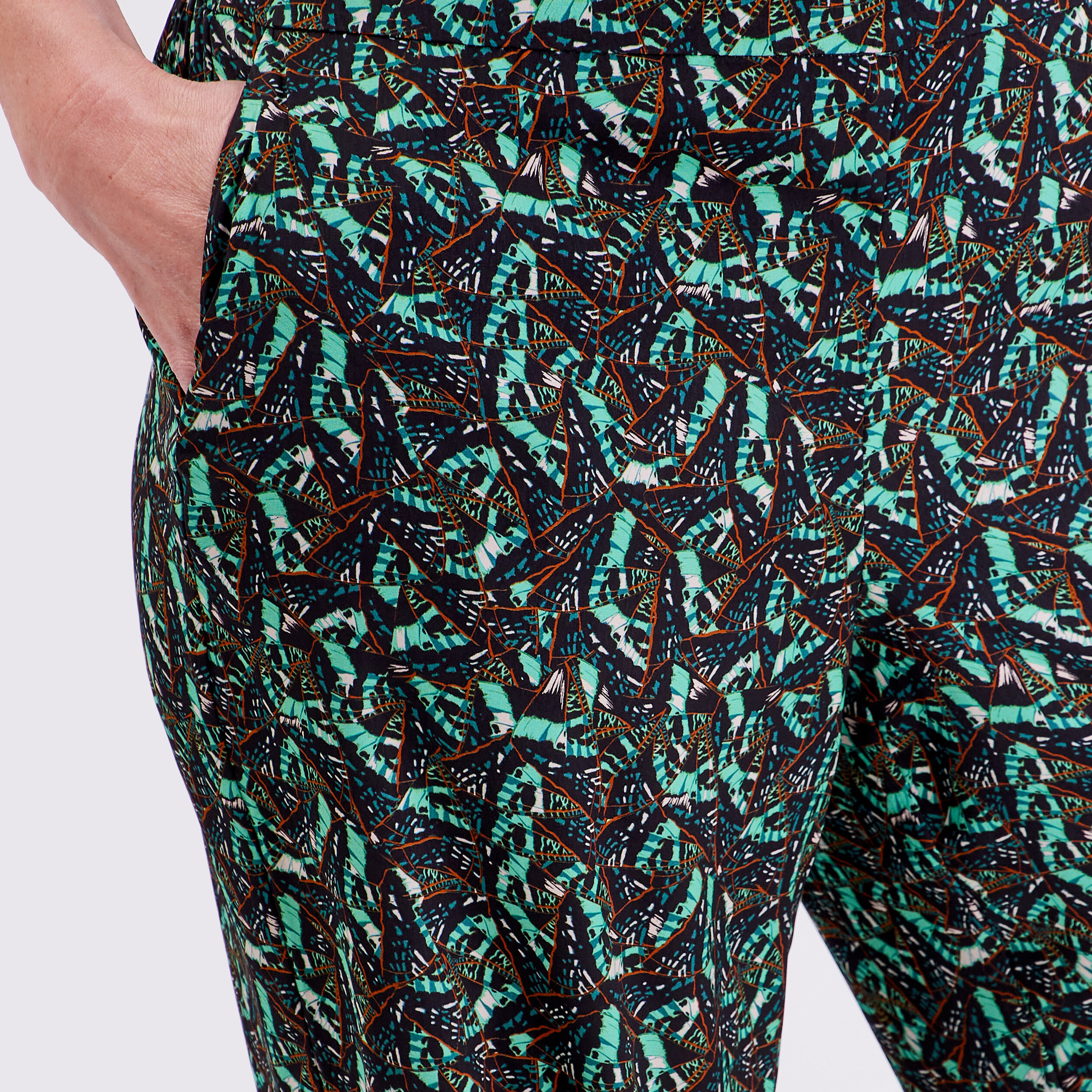pantalon flou vert pastel femme Pantalon flou vert pastel femme