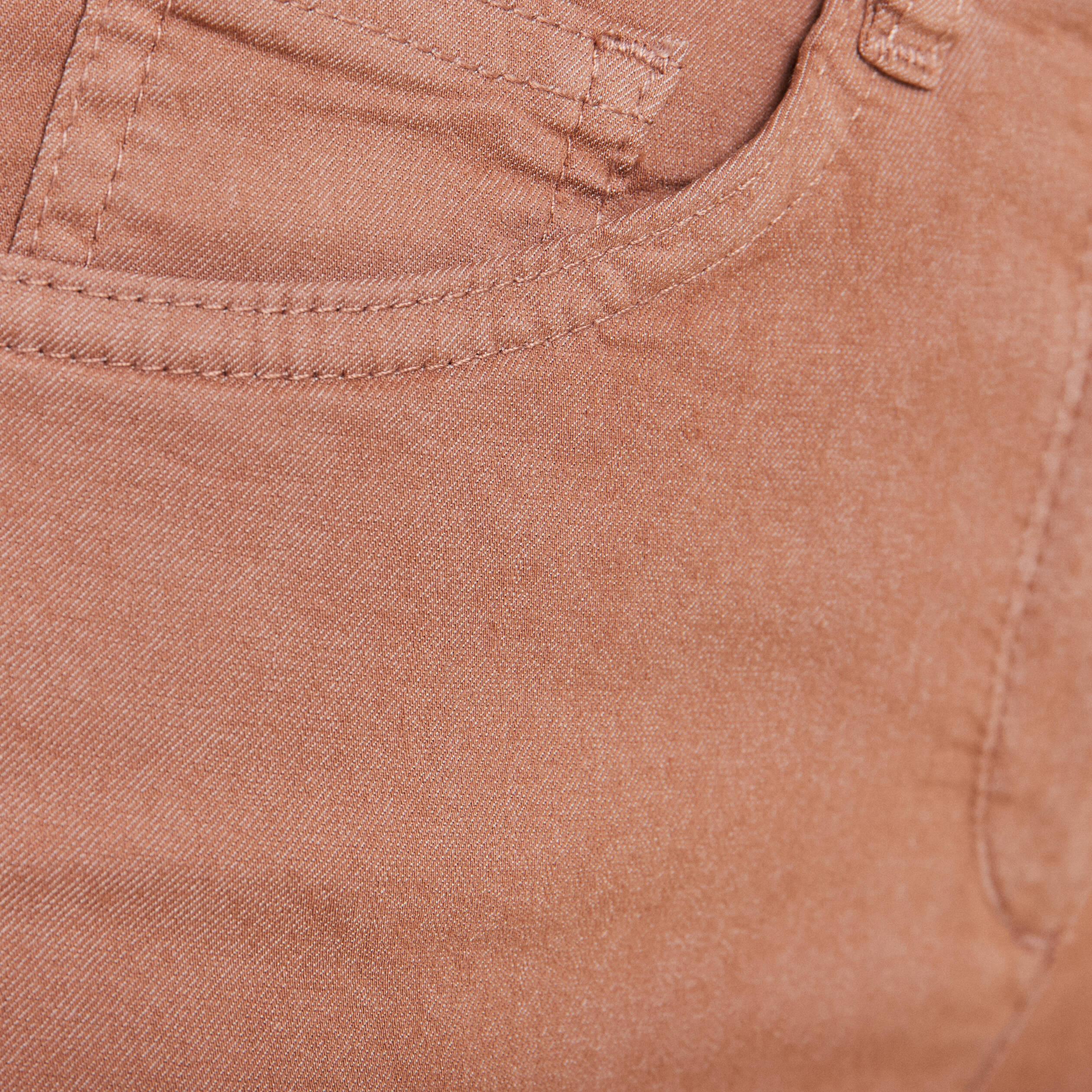 pantalon leger taille standard 78eme marron femme Pantalon léger taille standard 7/8ème marron femme