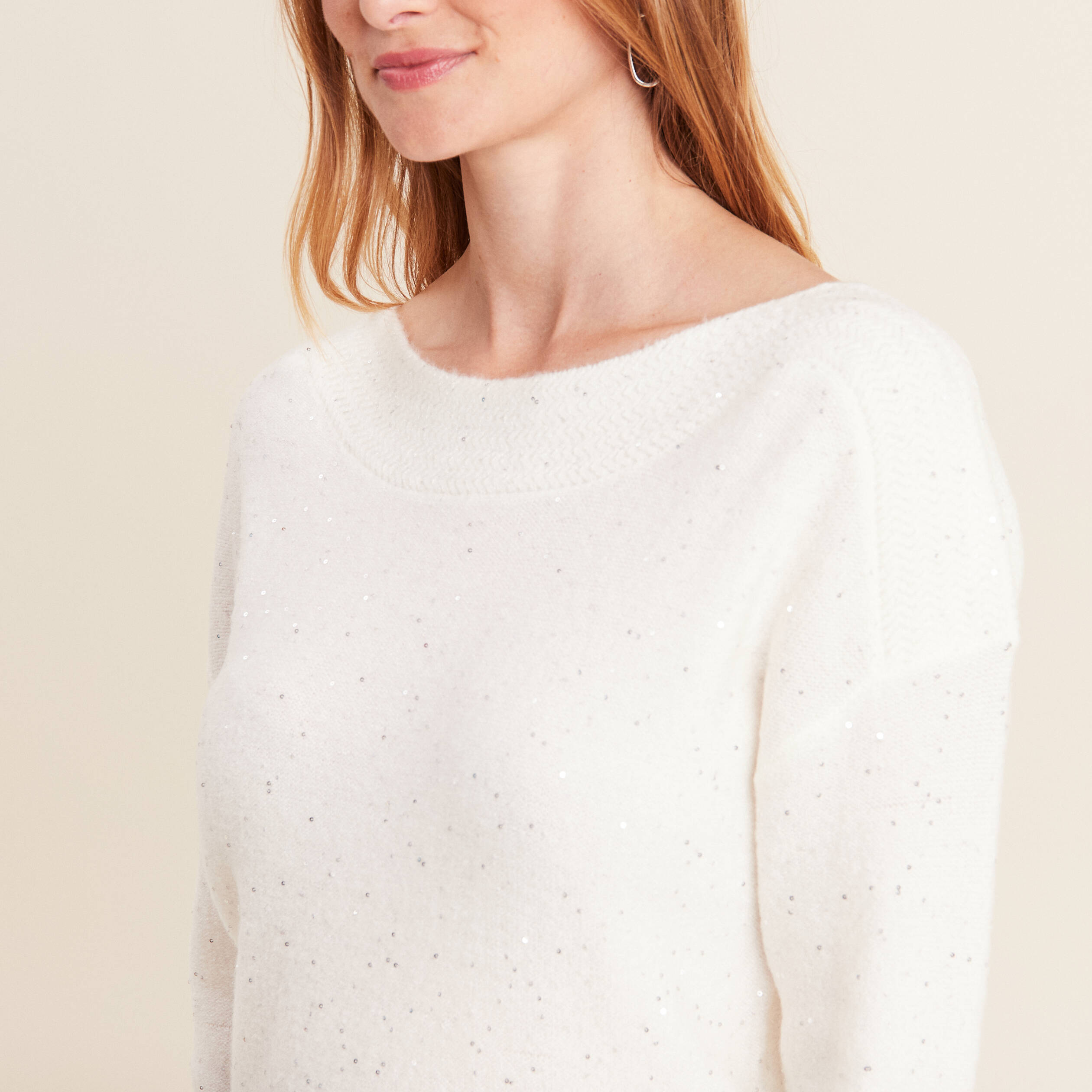 pull manches longues ecru femme Pull manches longues ecru femme