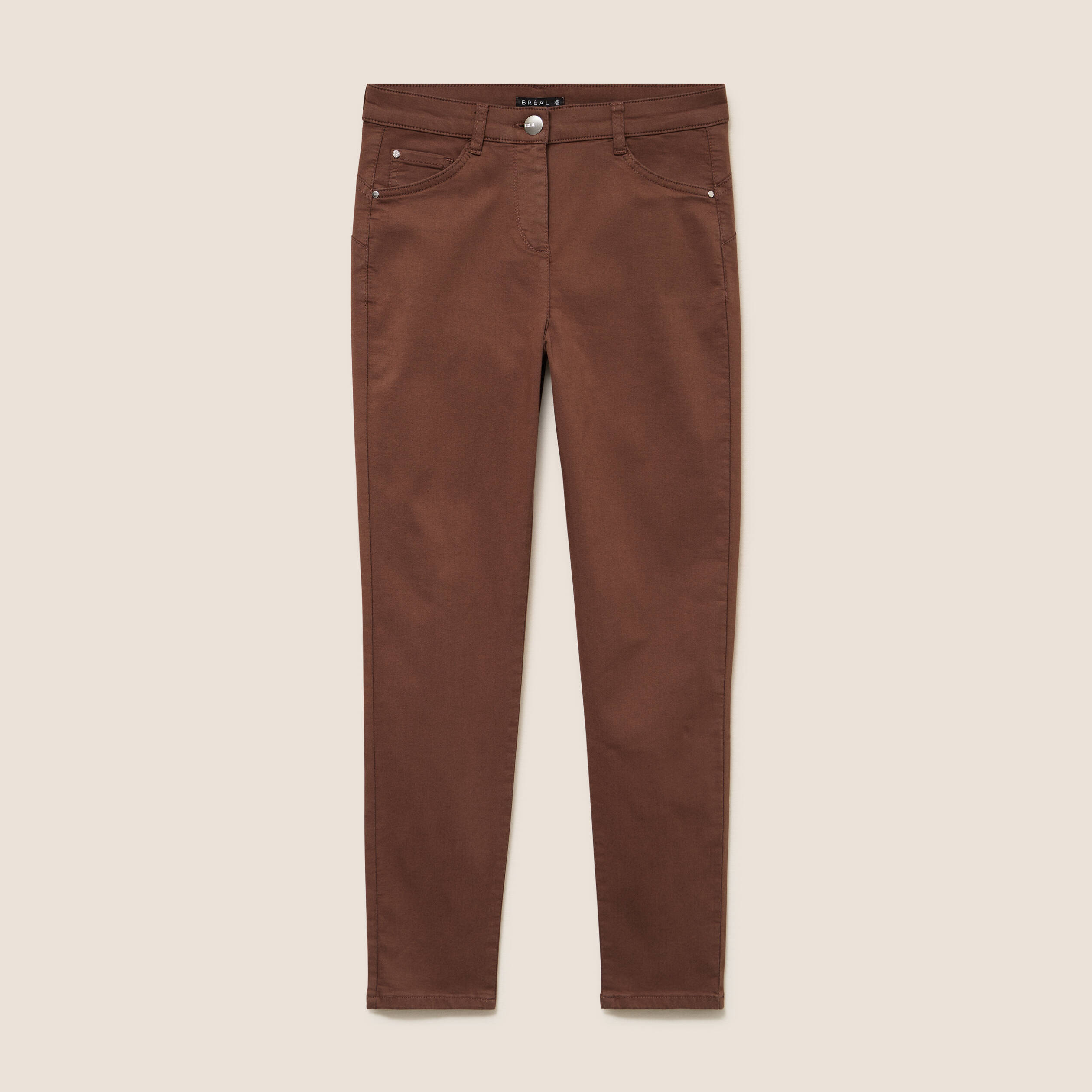 Pantalon magique Le L&eacute;ger coupe ajust&eacute;e marron femme