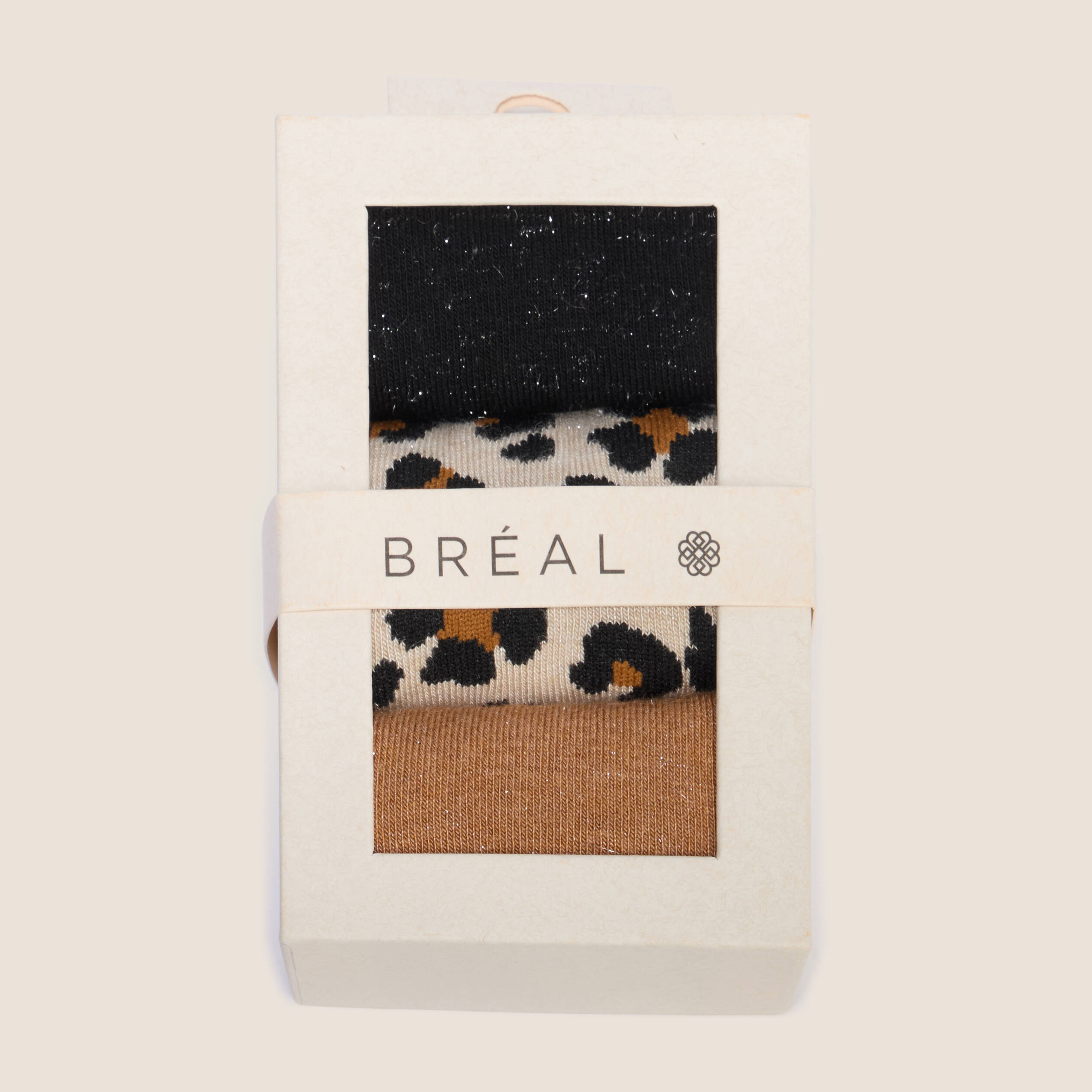 Coffret lot de 3 paires de chaussettes ecru femme