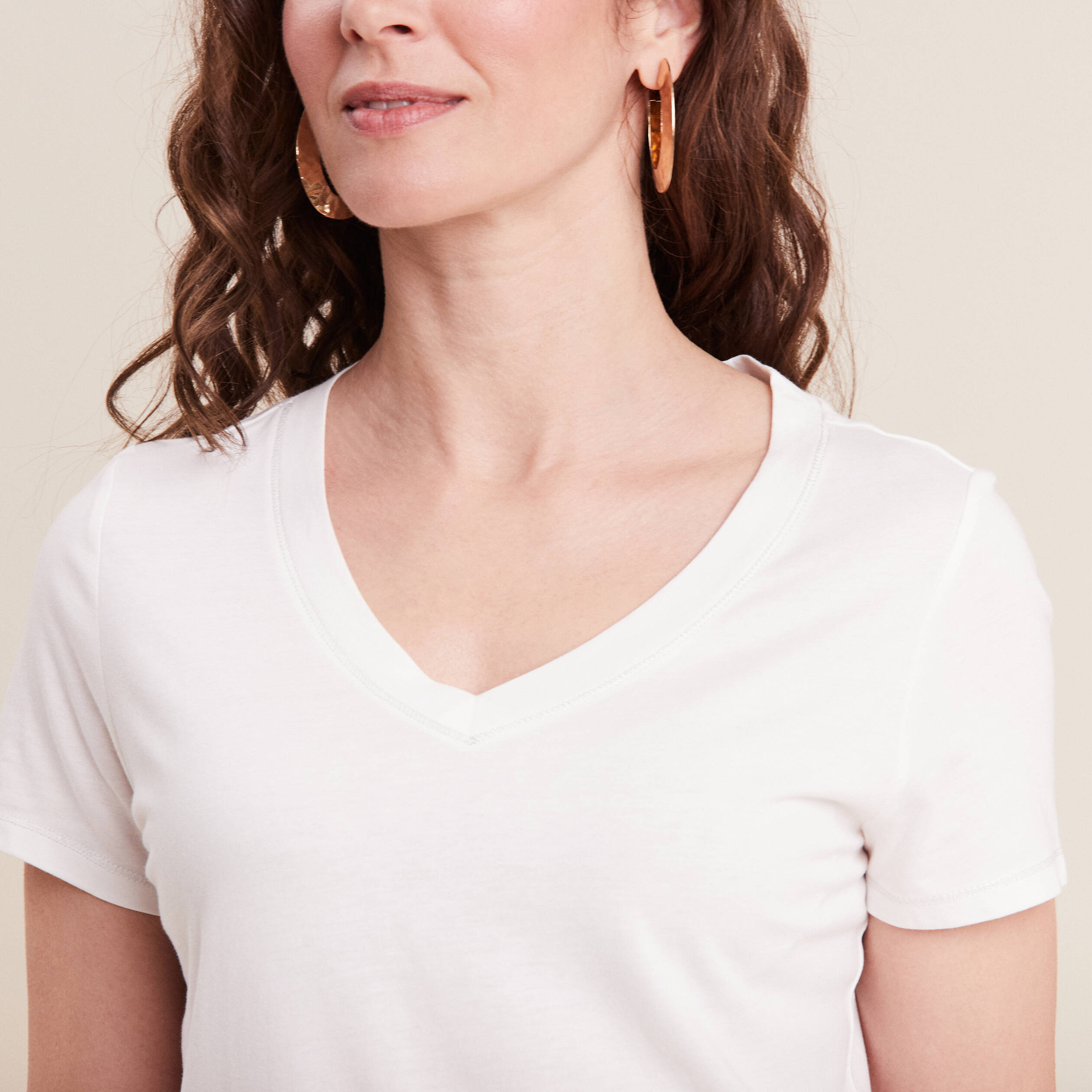 t shirt manches courtes ecru femme T-shirt manches courtes ecru femme