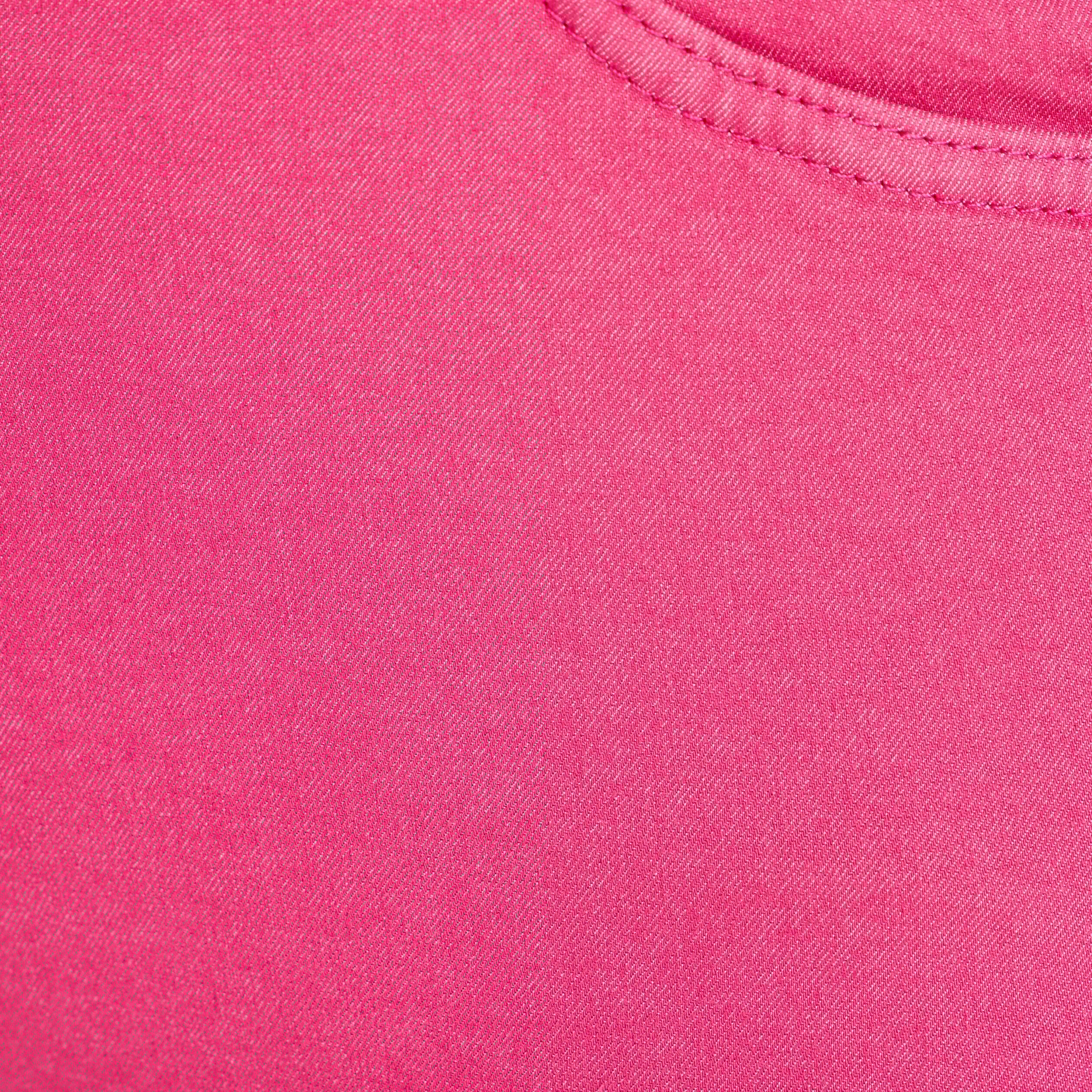 pantacourt droit taille standard rose framboise femme Pantacourt droit taille standard rose framboise femme