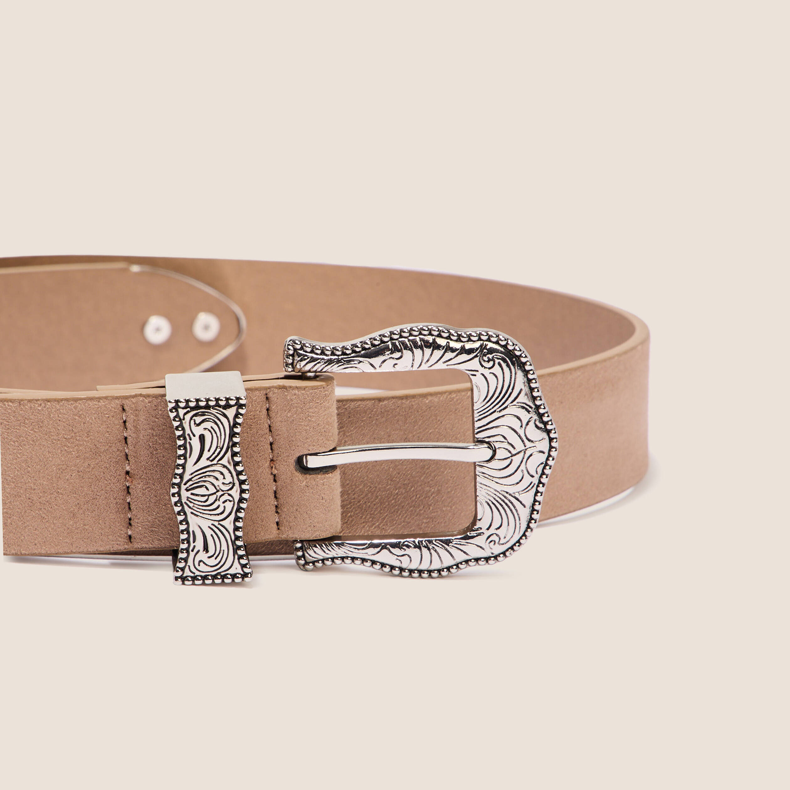 ceinture boucle western beige femme Ceinture boucle western beige femme