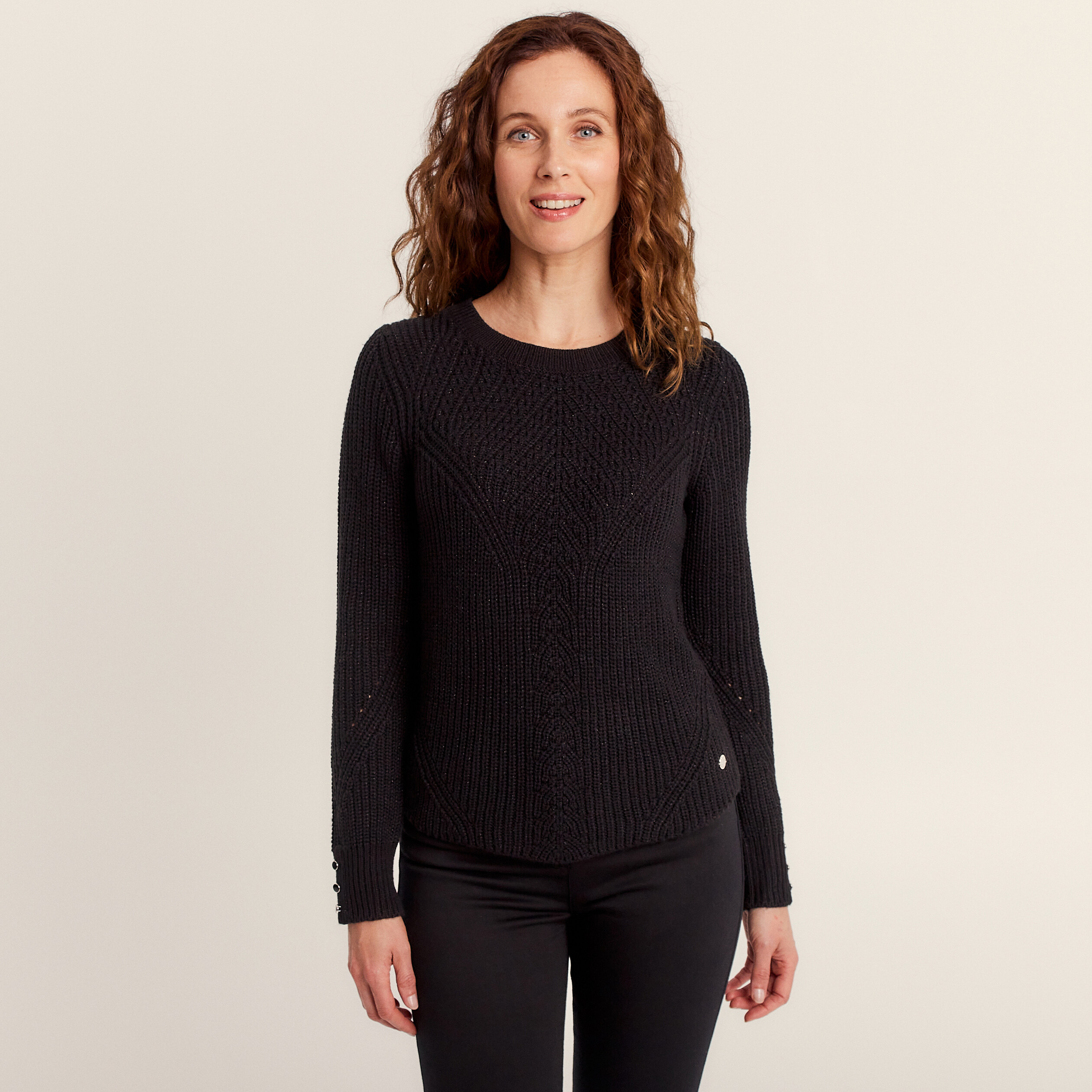 Pull Manches Longues Cotton Emporium – Taille L – Multicolore Motifs – Coton Acrylique