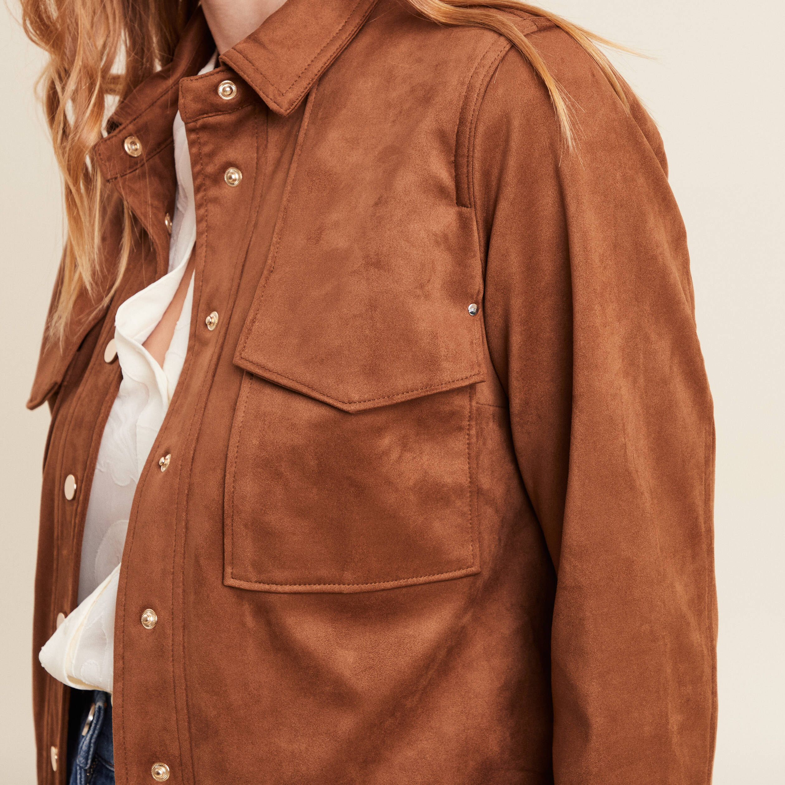 Veste Non Doublée Divided Rayures Noire Et Marron Taille 10 - Occasion Très Bon état