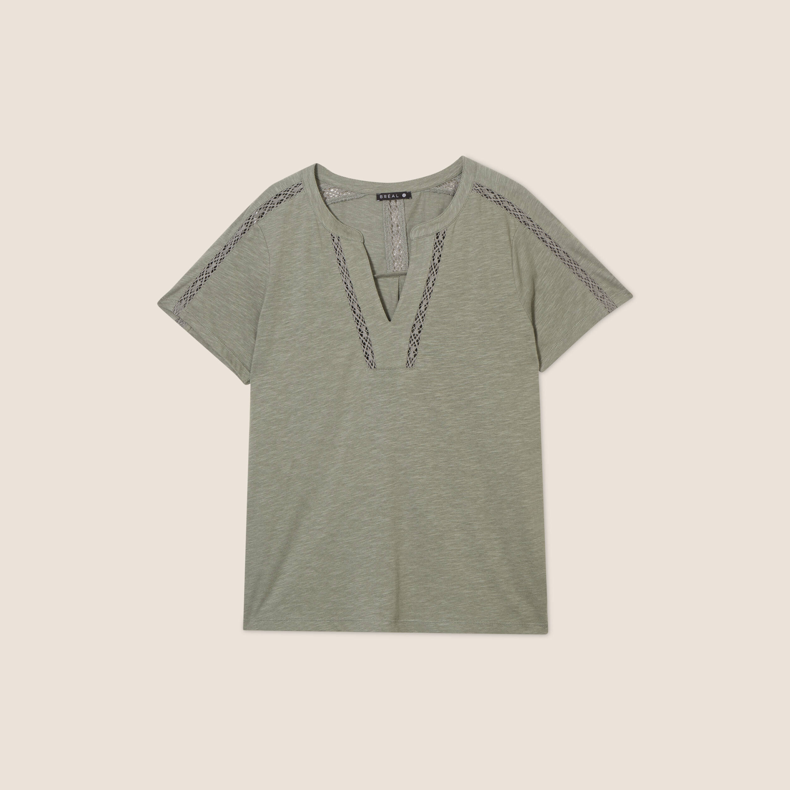 t shirt manches courtes vert clair femme T-shirt manches courtes vert clair femme
