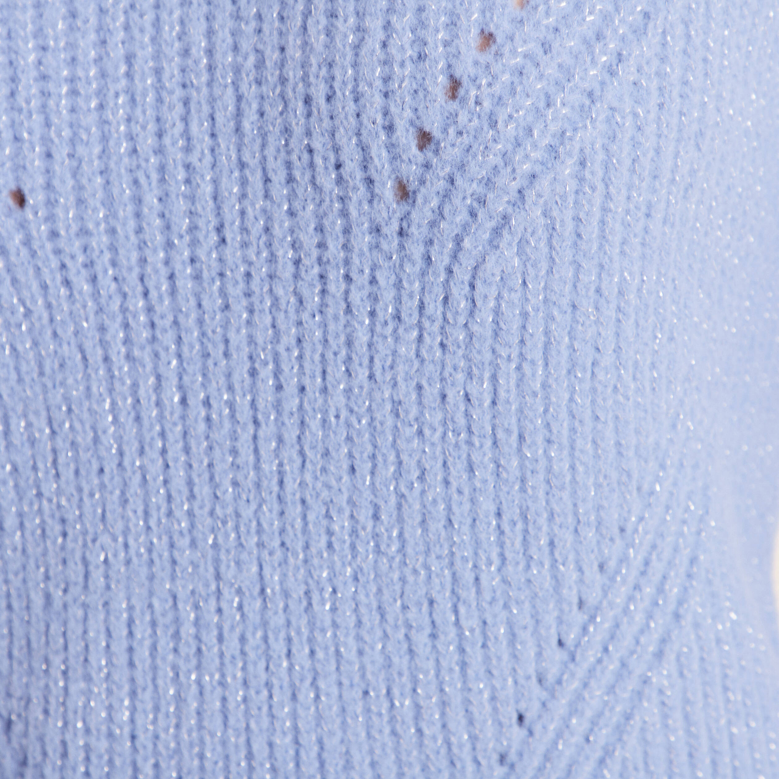Pull manches longues bleu ciel femme