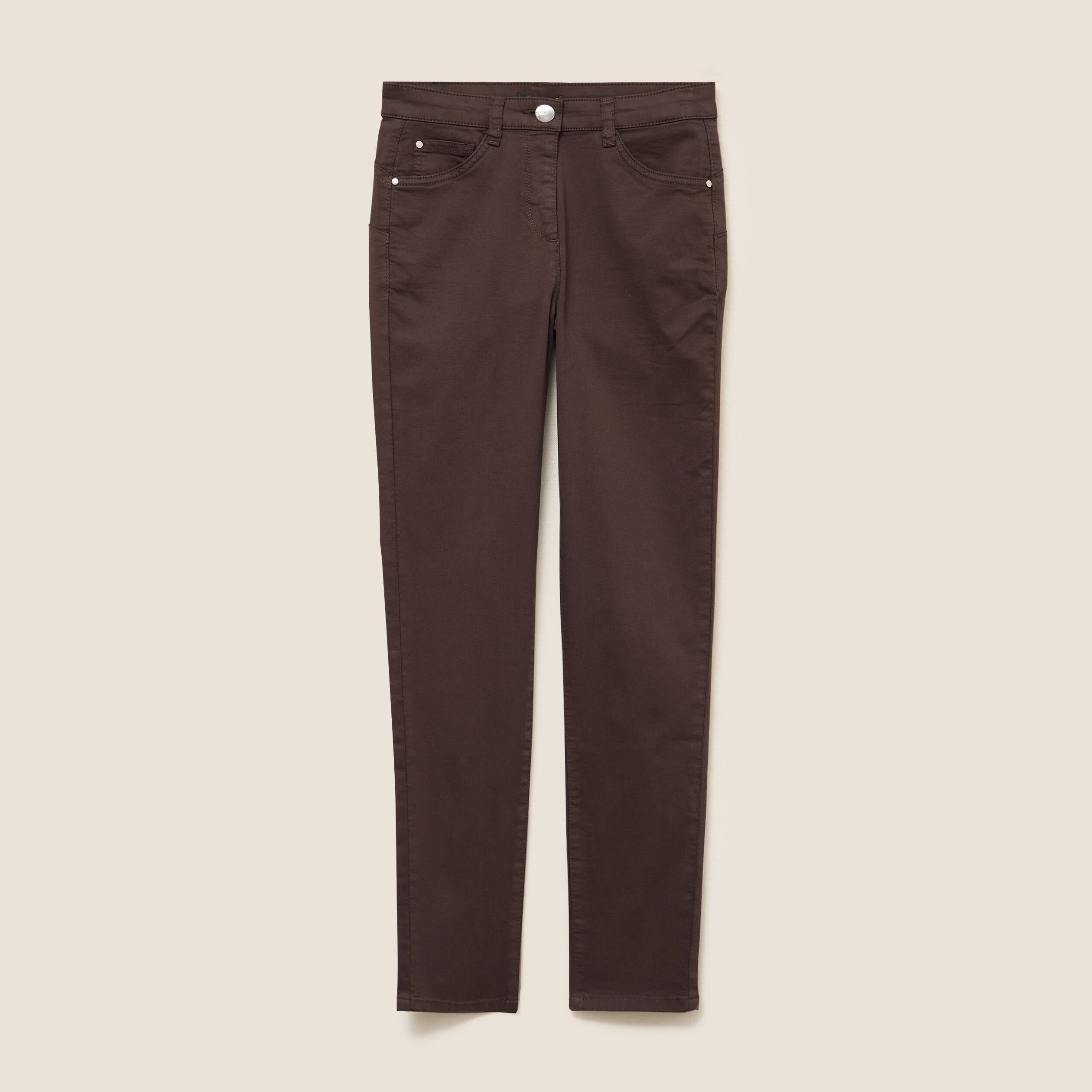 Pantalon magique Le L&eacute;ger coupe ajust&eacute;e marron fonc&eacute; femme