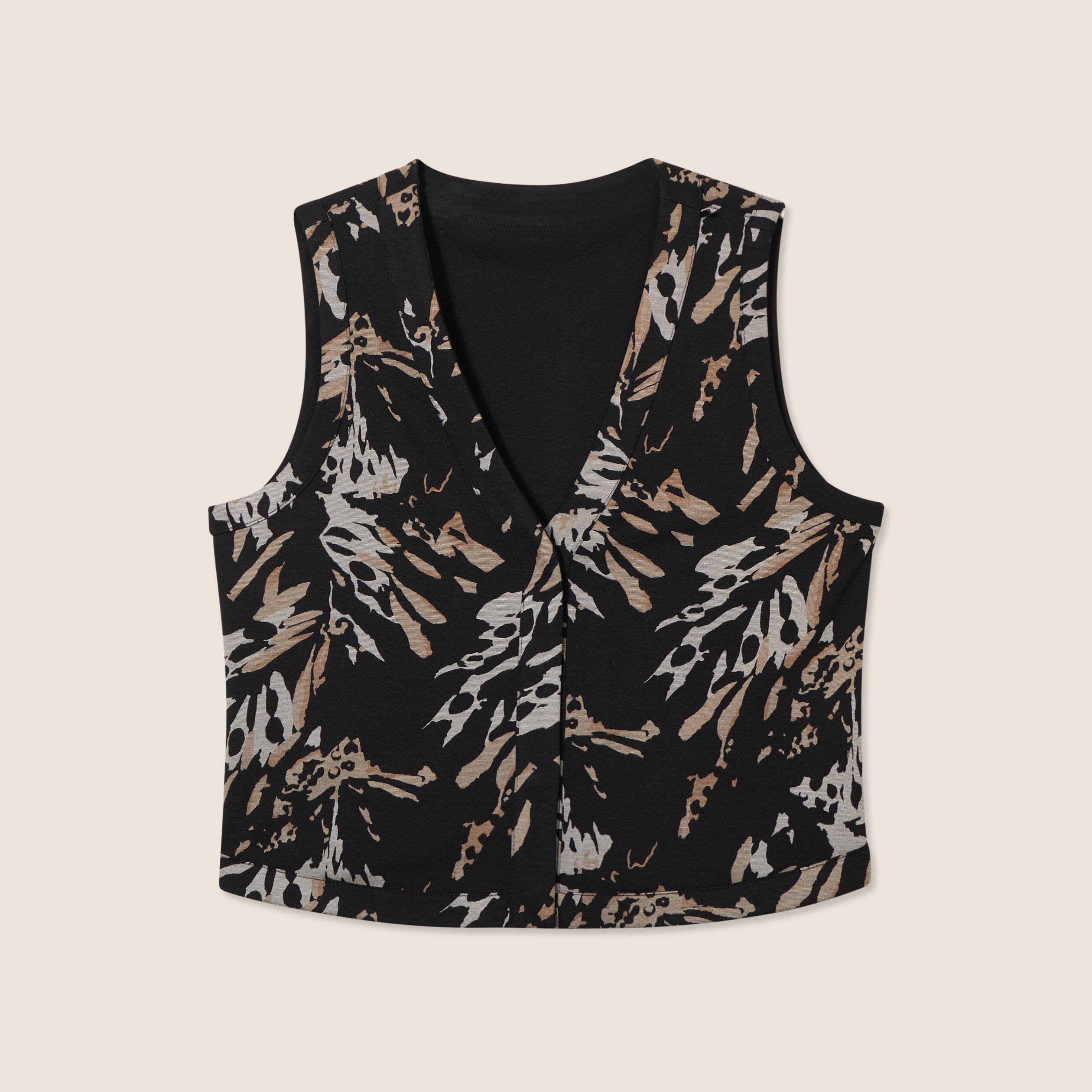 gilet sans manches reversible noir femme Gilet sans manches réversible noir femme