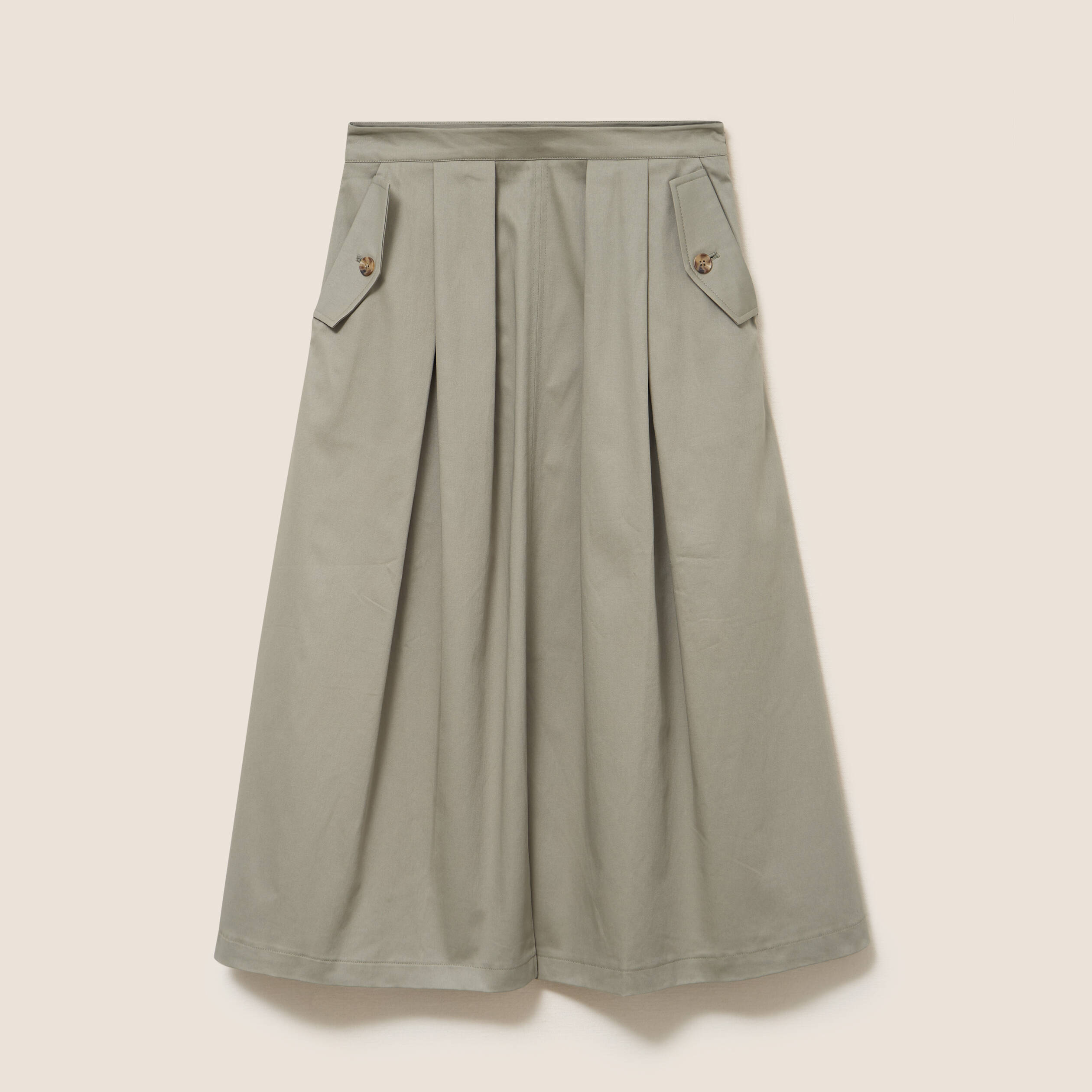 Jupe doubl&eacute;e vert clair femme