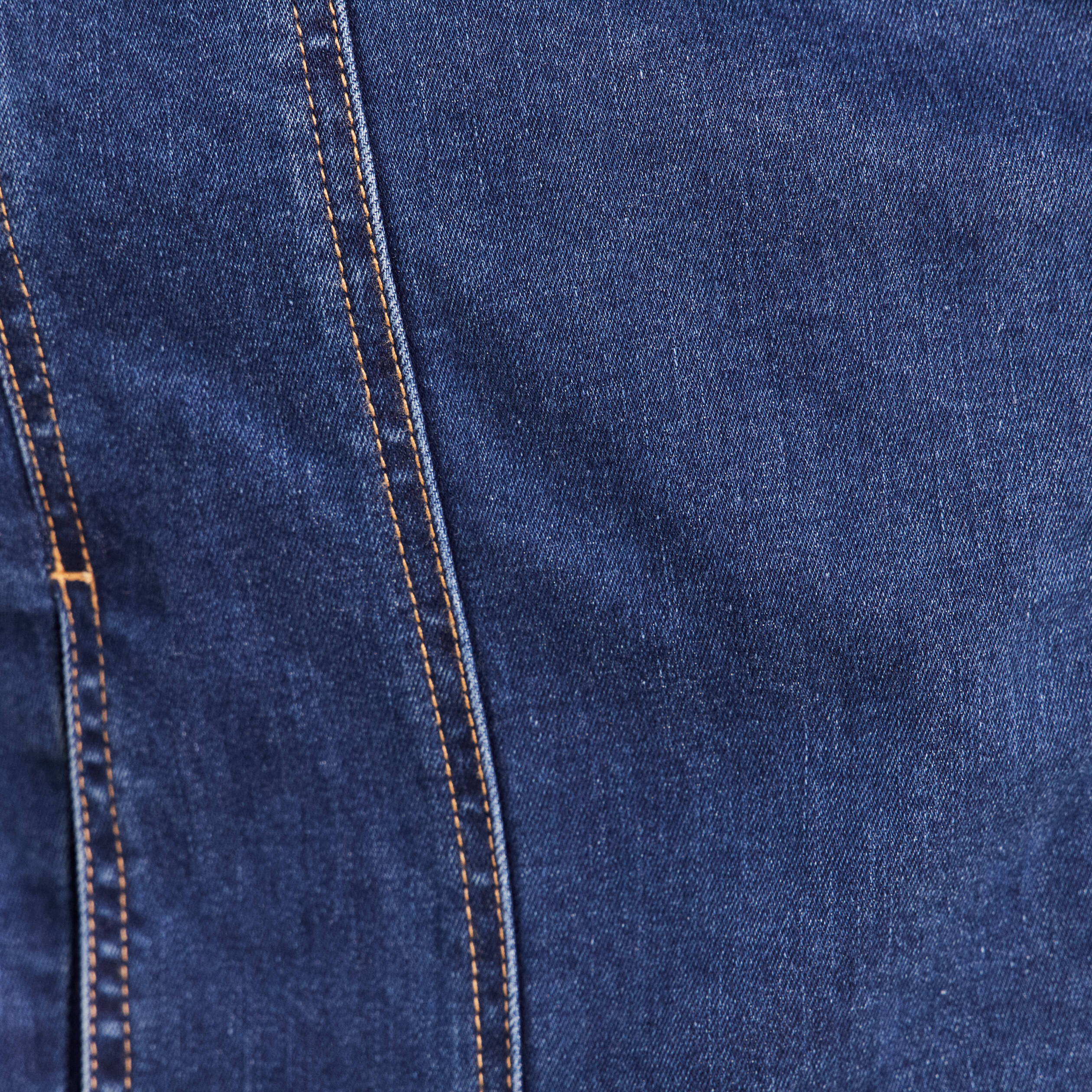 Veste ajust&eacute;e en jean col biker denim stone femme