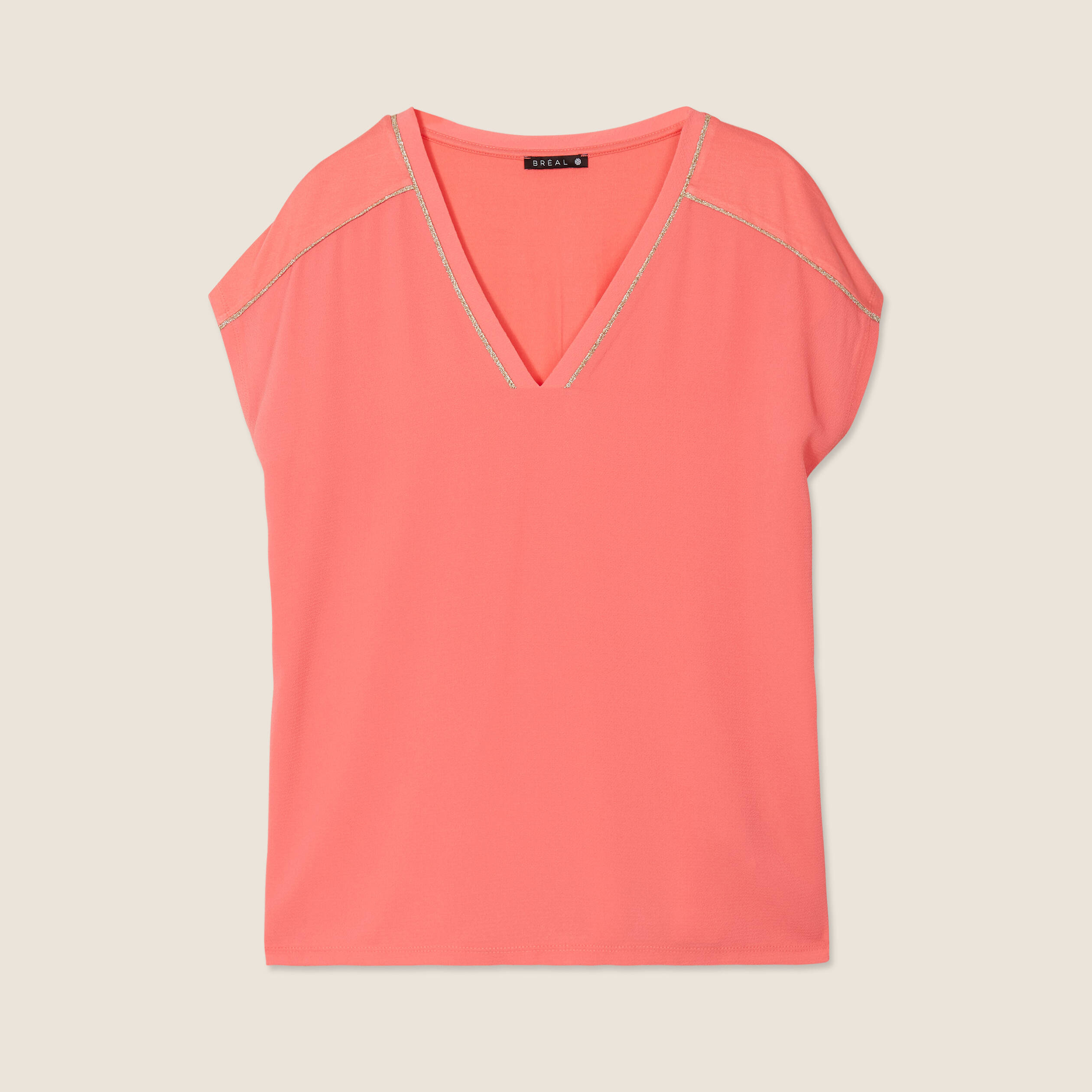 t shirt manches courtes rose fushia femme T-shirt manches courtes rose fushia femme