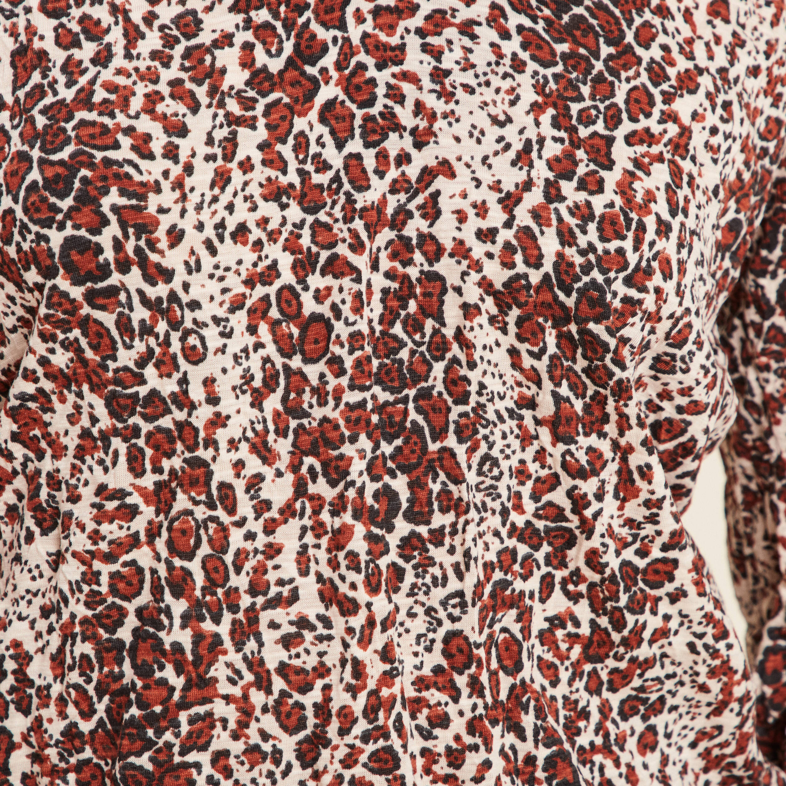 blouse droite manches longues marron cognac femme Blouse droite manches longues marron cognac femme