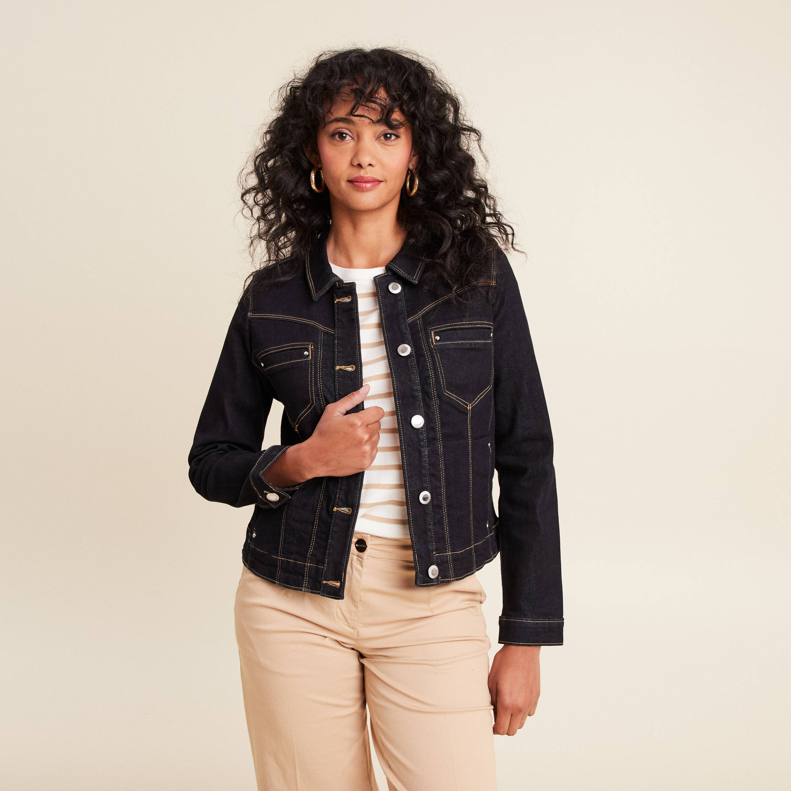 veste denim brut femme Veste denim brut femme