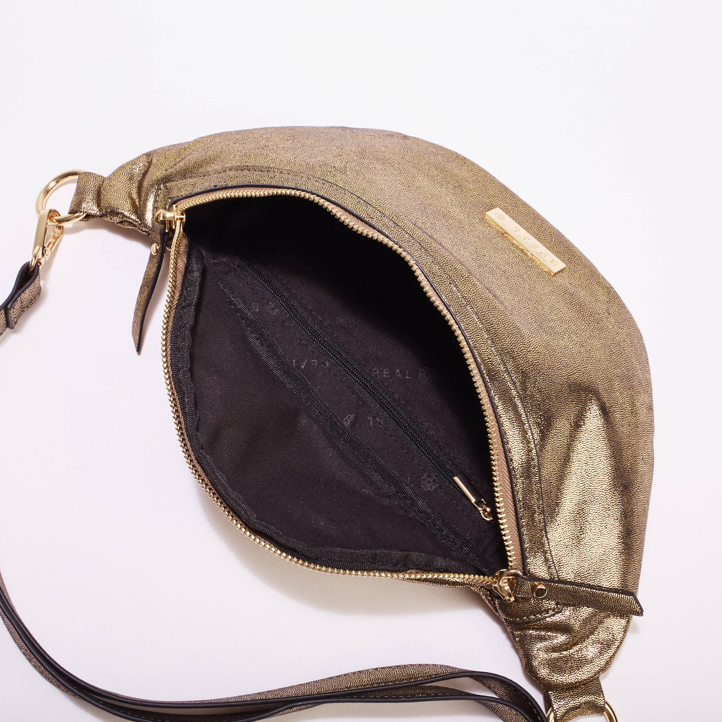 sac banane 2 bandoulieres couleur cuivre femme Sac banane 2 bandoulières couleur cuivre femme