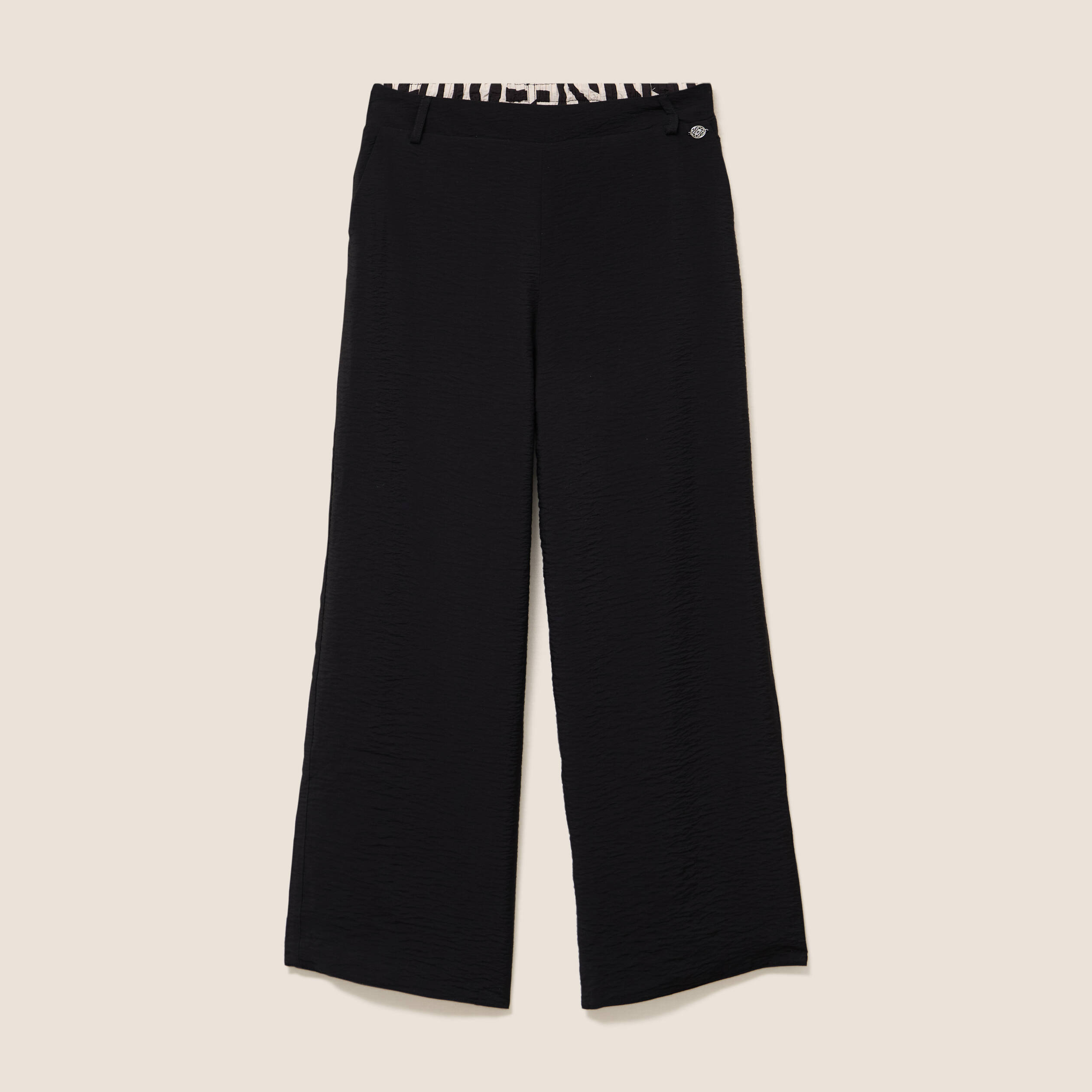 Pantalon magique Le R&eacute;versible large noir femme