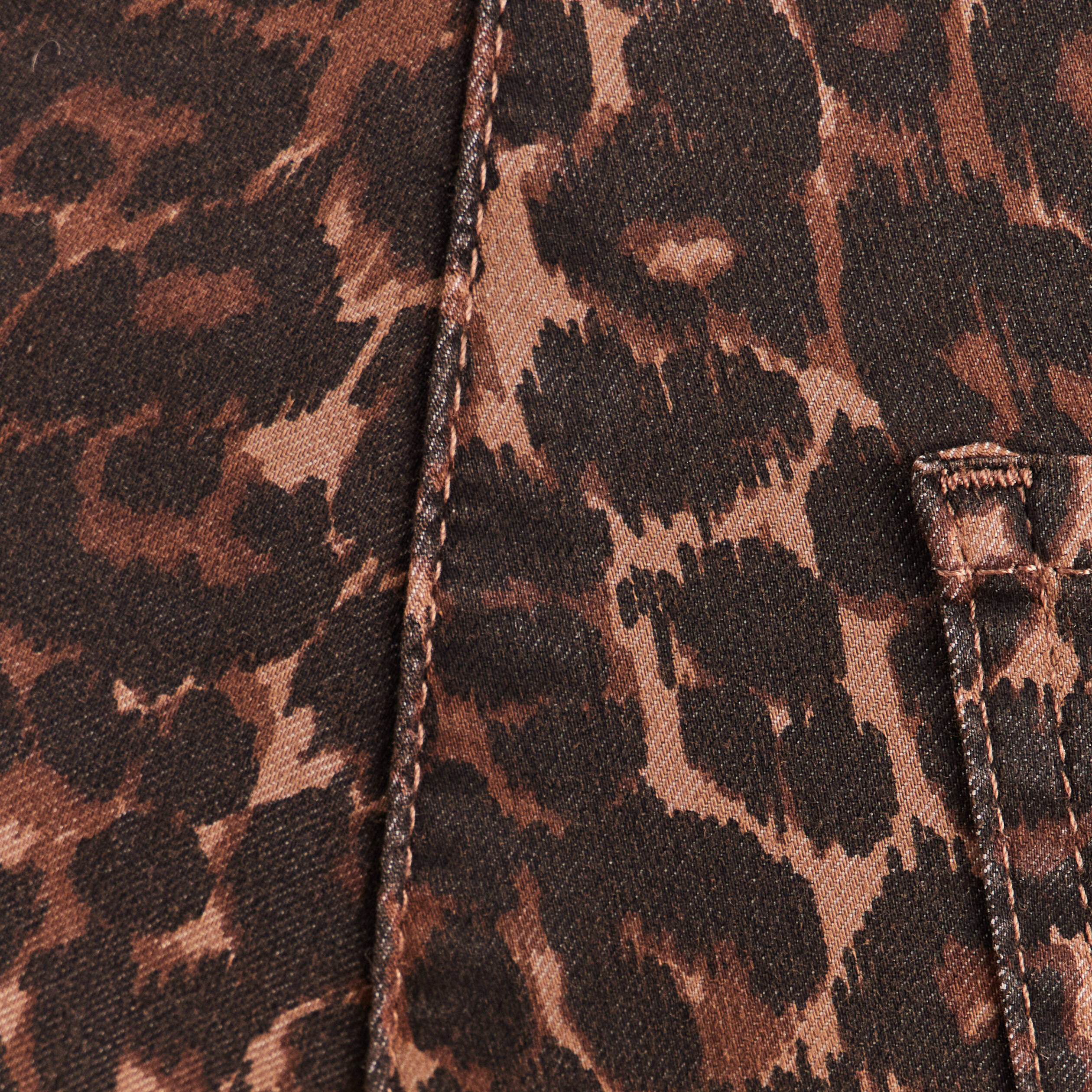 Pantalon magique Le L&eacute;ger coupe barrel marron cognac femme