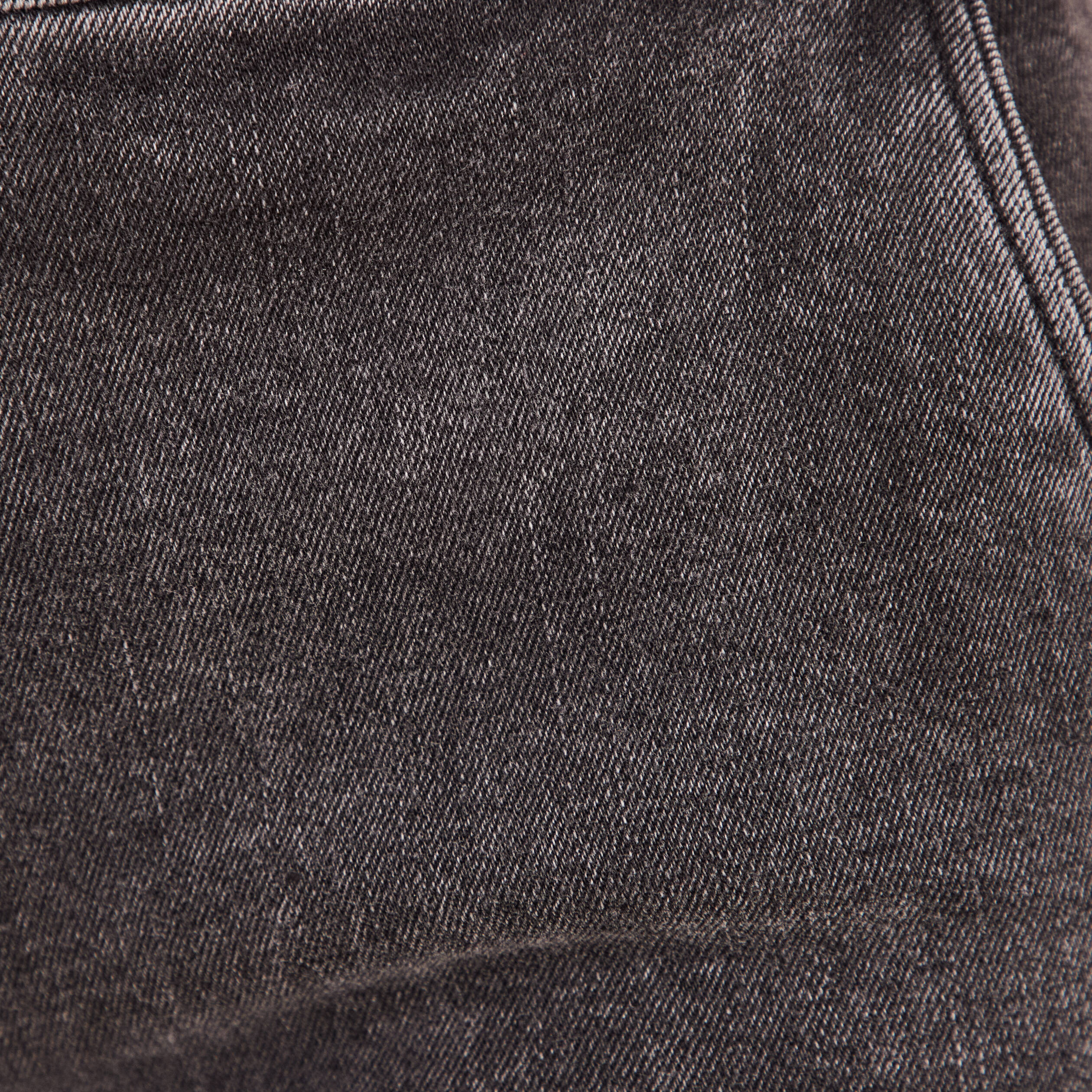 jean droit taille haute long denim gris femme Jean droit taille haute long denim gris femme