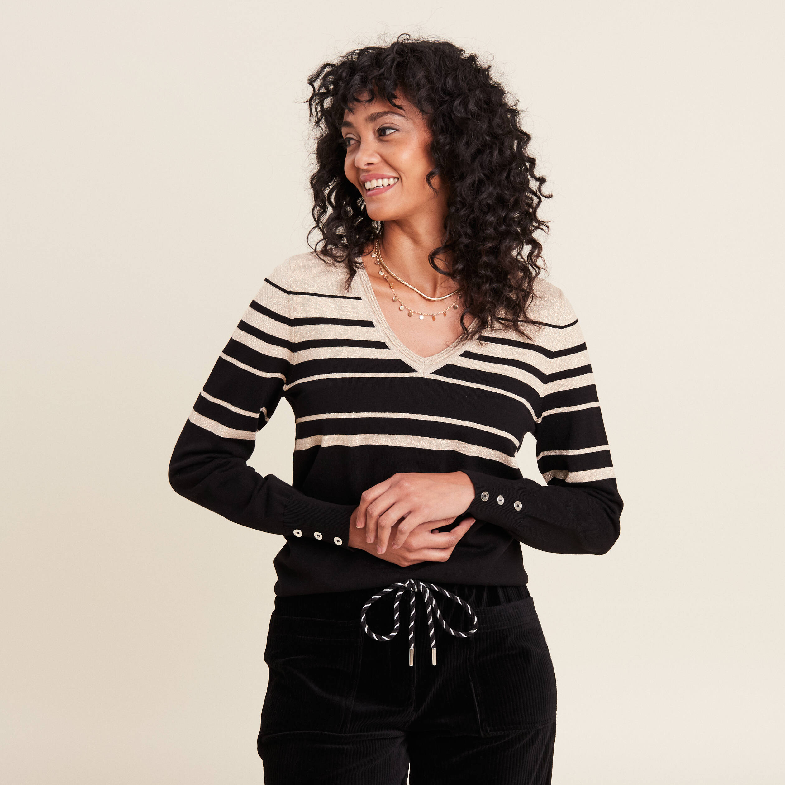 Pull Noir Zara Avec Chemisier Blanc Intégré - Taille M - Neuf Avec Étiquettes - Manches Longues Col Claudine