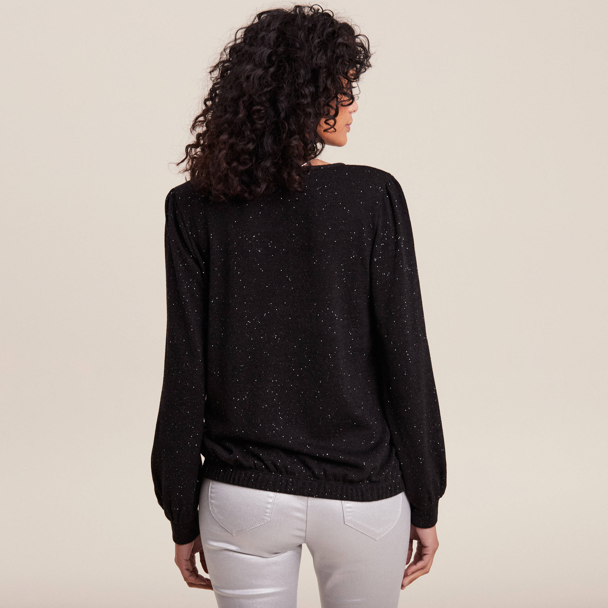 t shirt manches longues noir femme T-shirt manches longues noir femme