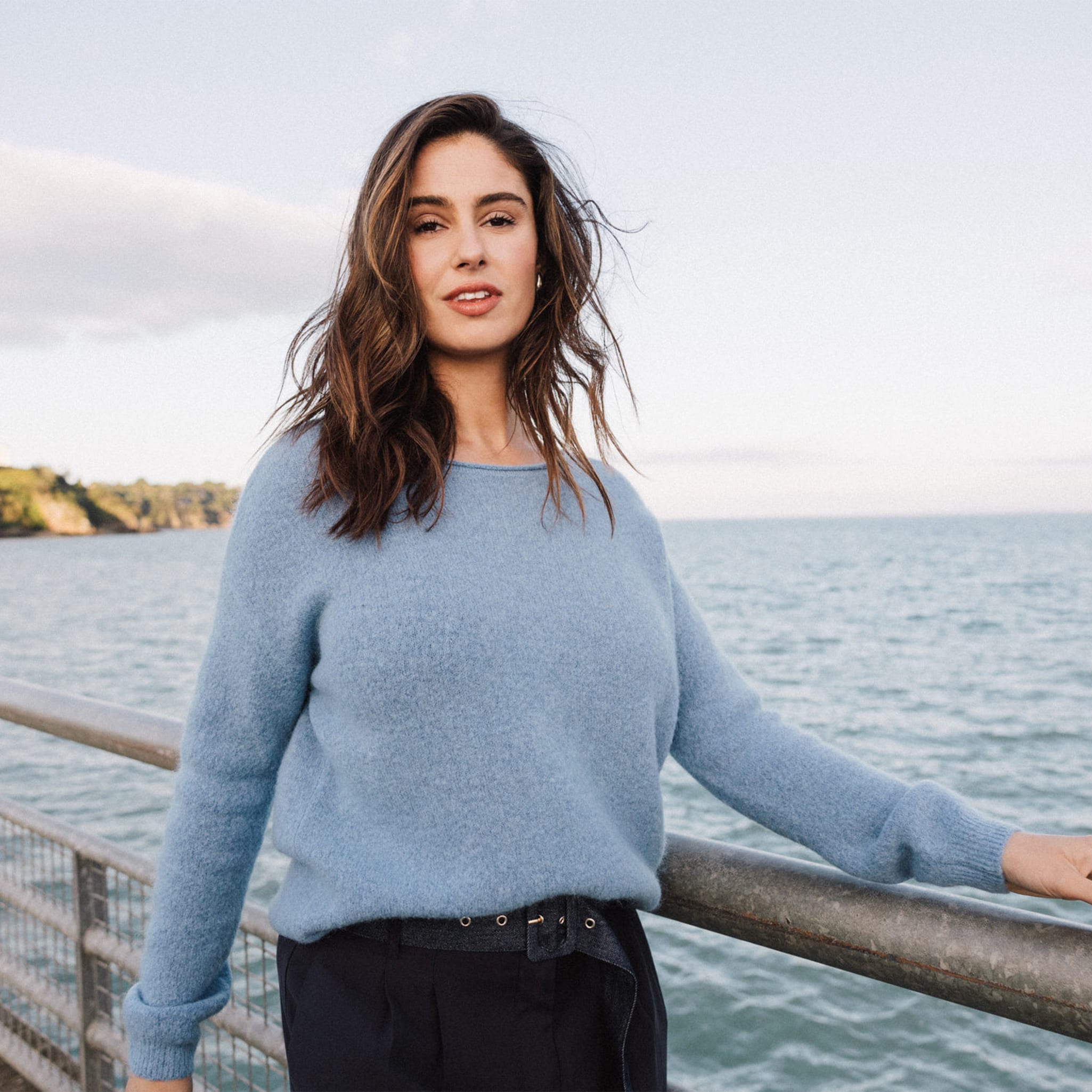 pull manches longues bleu ciel femme Pull manches longues bleu ciel femme