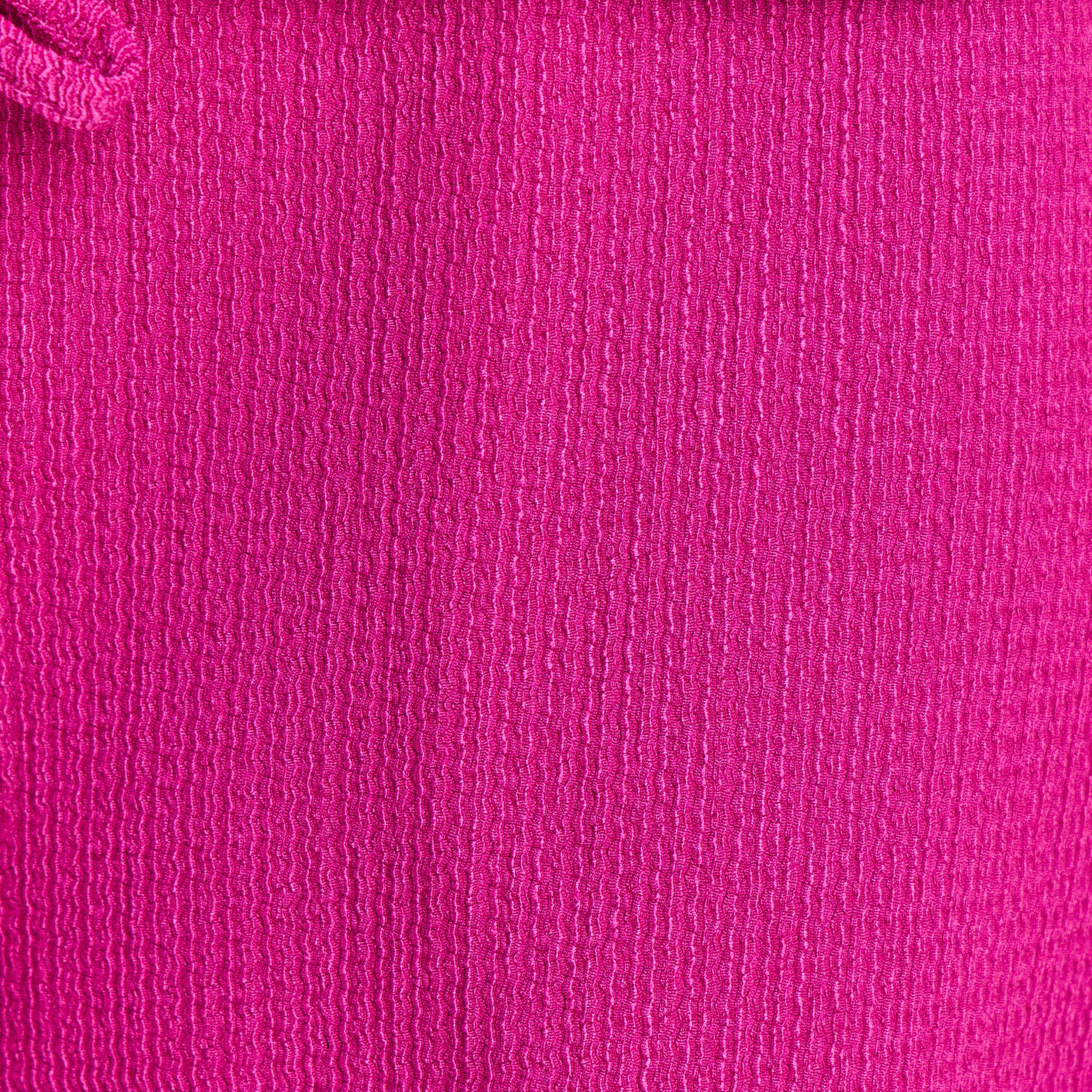 Pantalon large taille haute violet clair femme