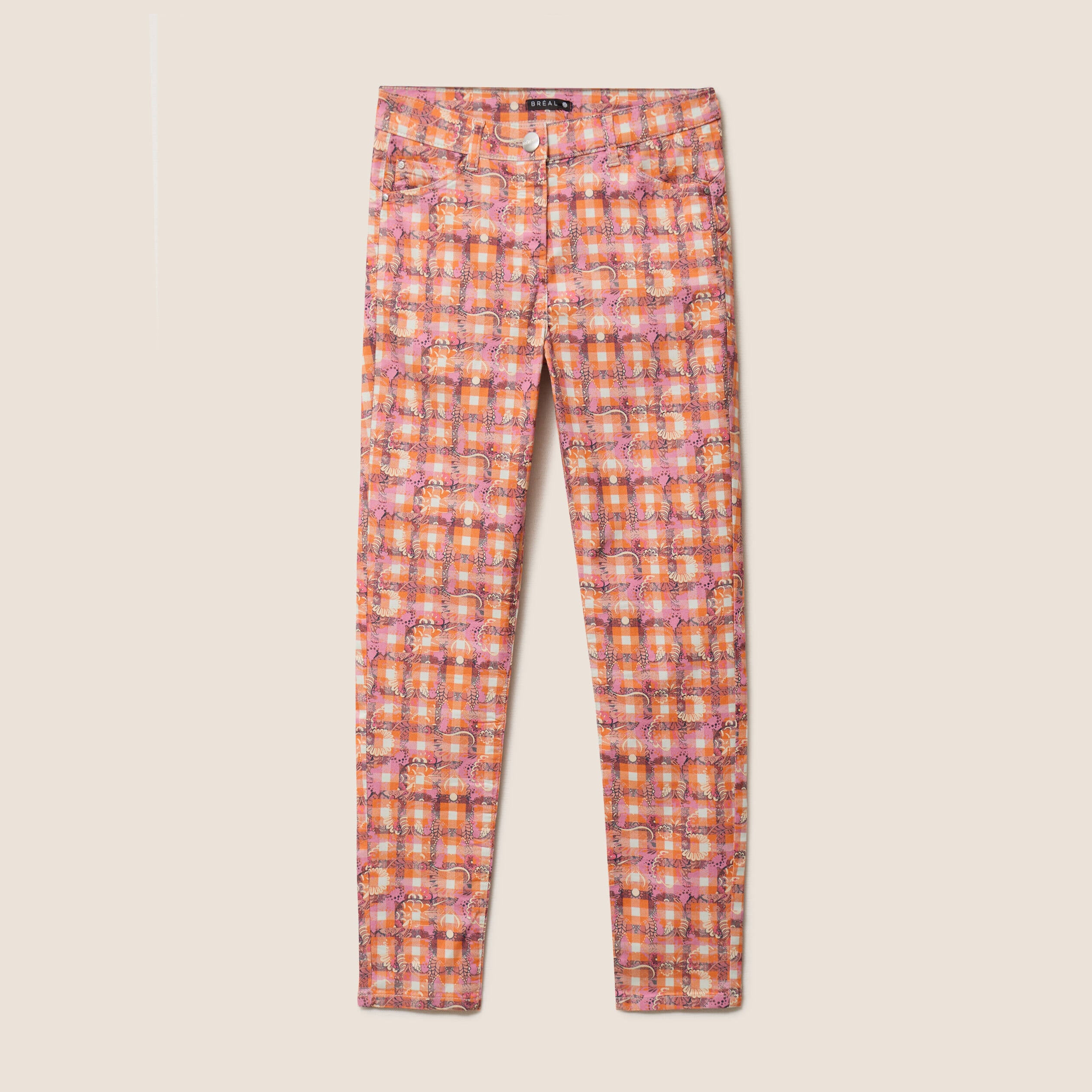 Pantalon magique Le L&eacute;ger coupe ajust&eacute;e orange femme
