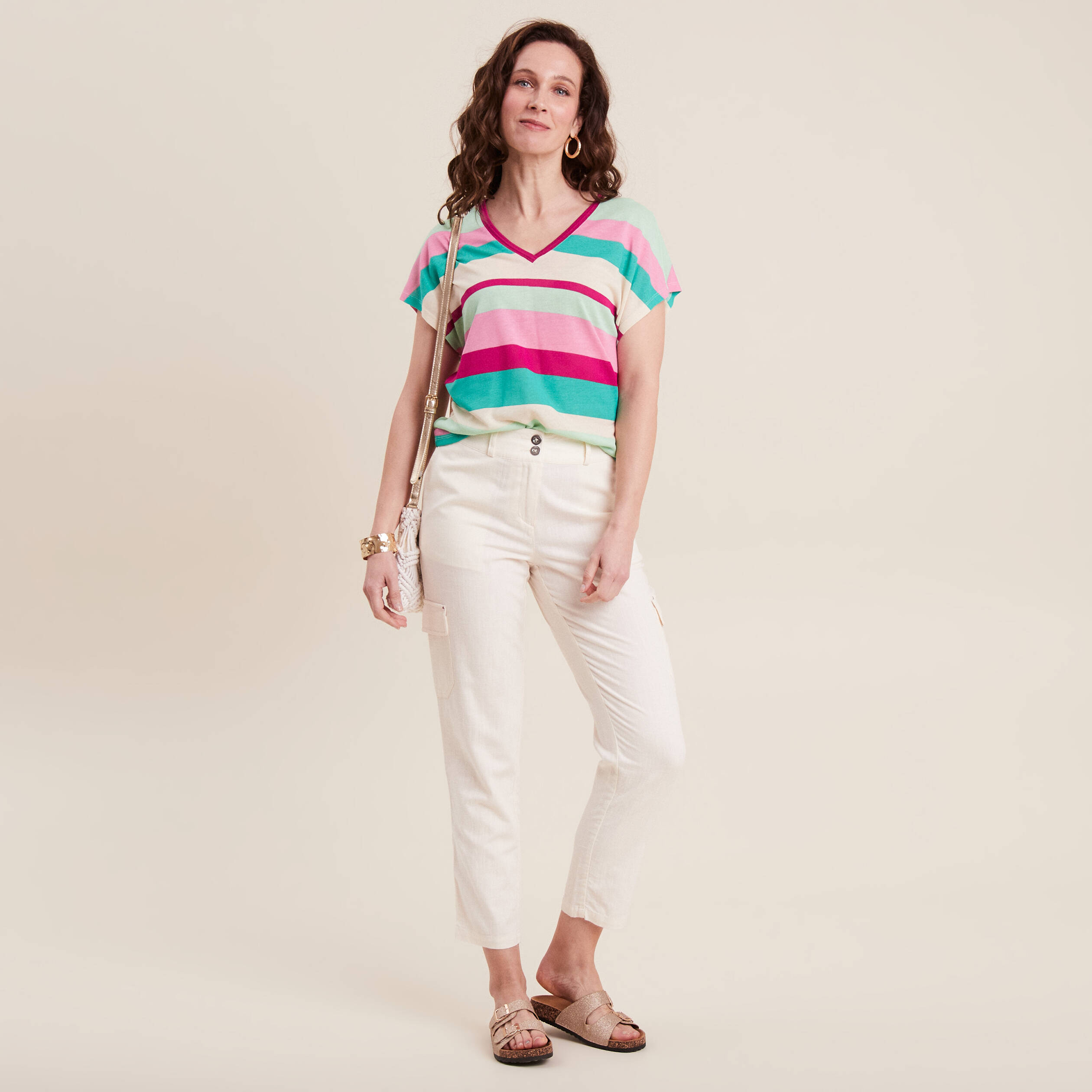 t shirt manches courtes rose femme T-shirt manches courtes rose femme