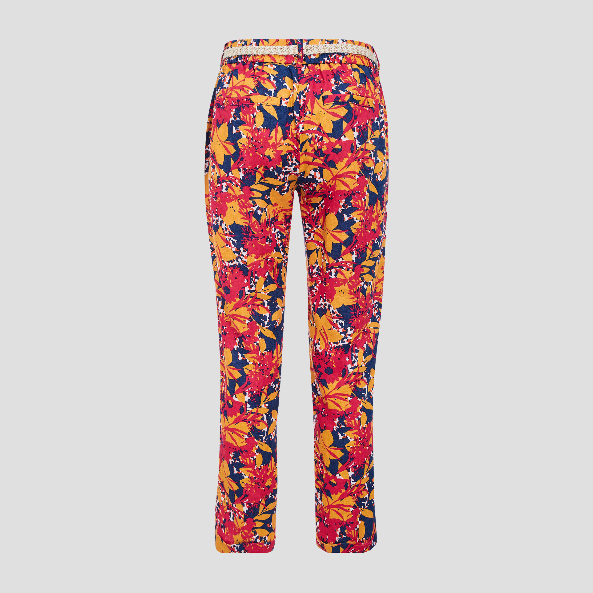 pantalon a ceinture multicolore femme Pantalon à ceinture multicolore femme