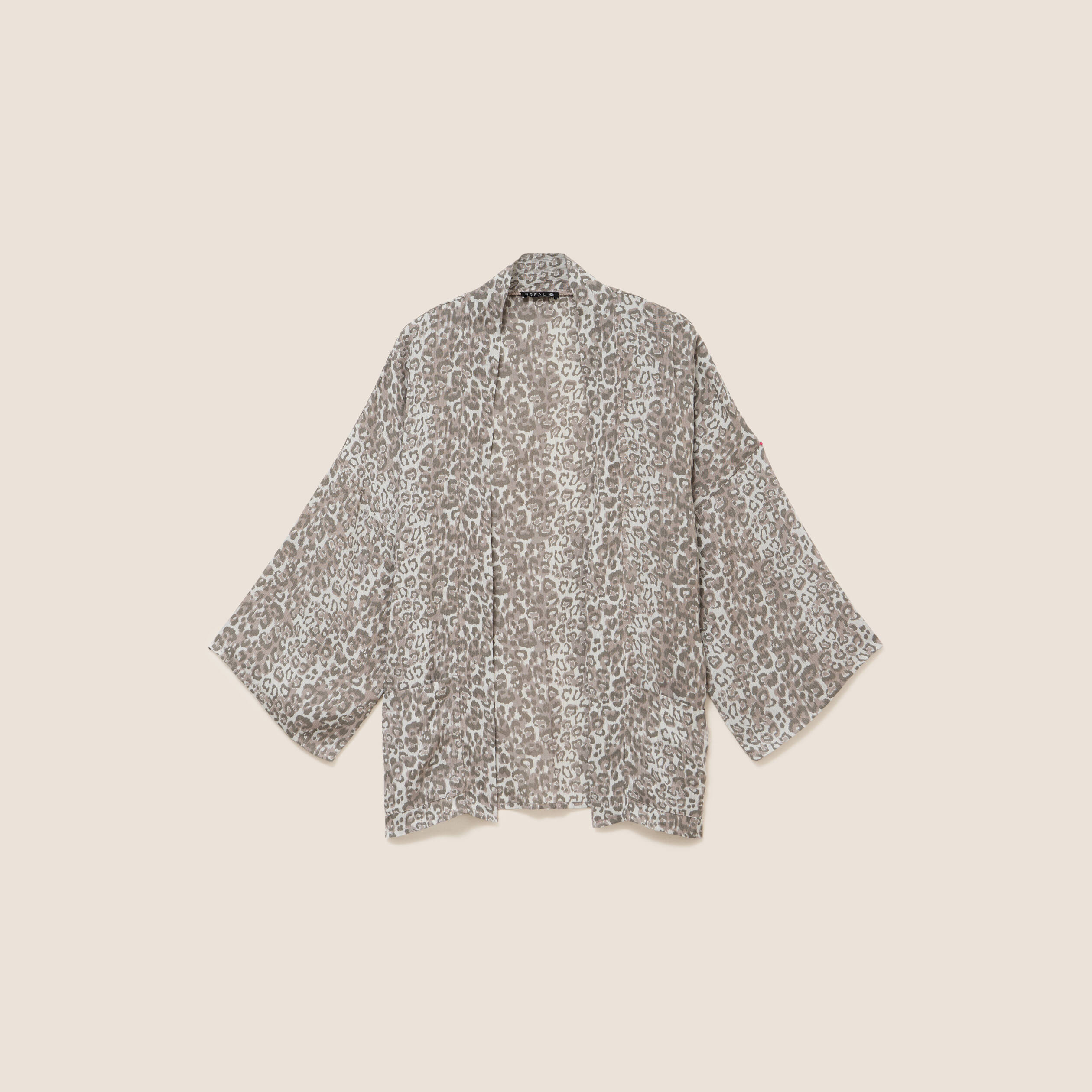 Kimono avec poches vert clair femme
