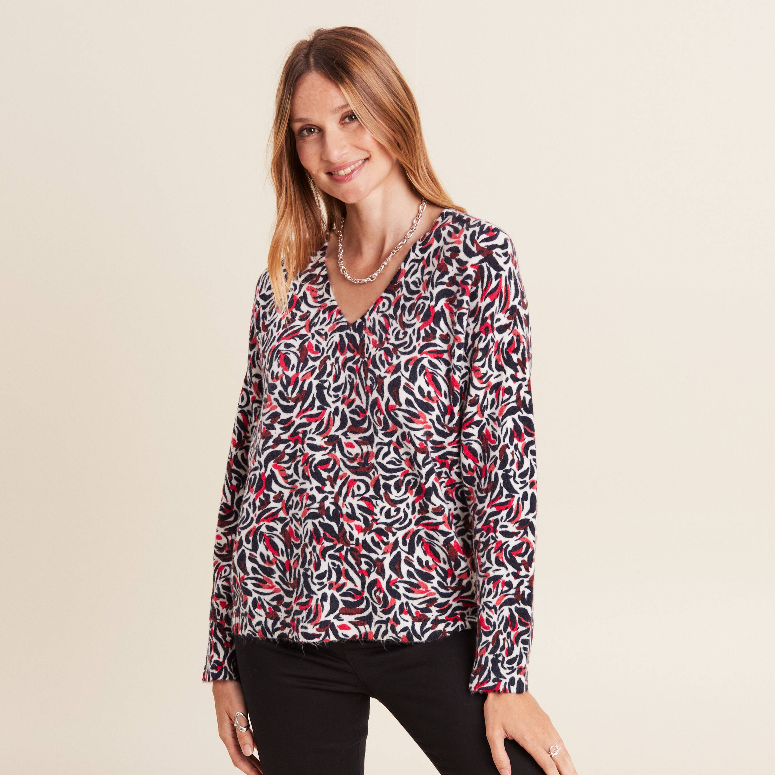 pull manches longues rose femme Pull manches longues rose femme