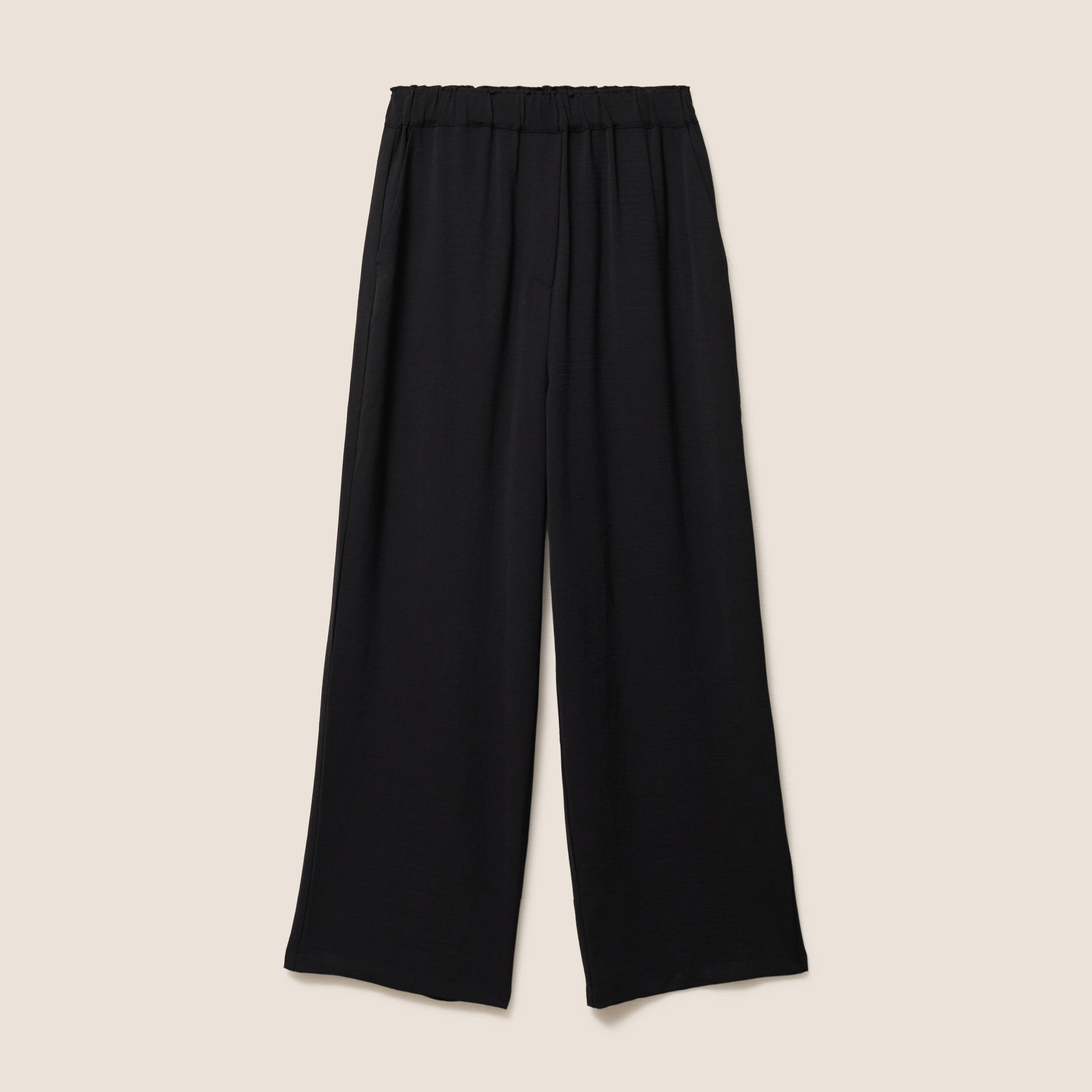 pantalon large taille haute noir femme Pantalon large taille haute noir femme