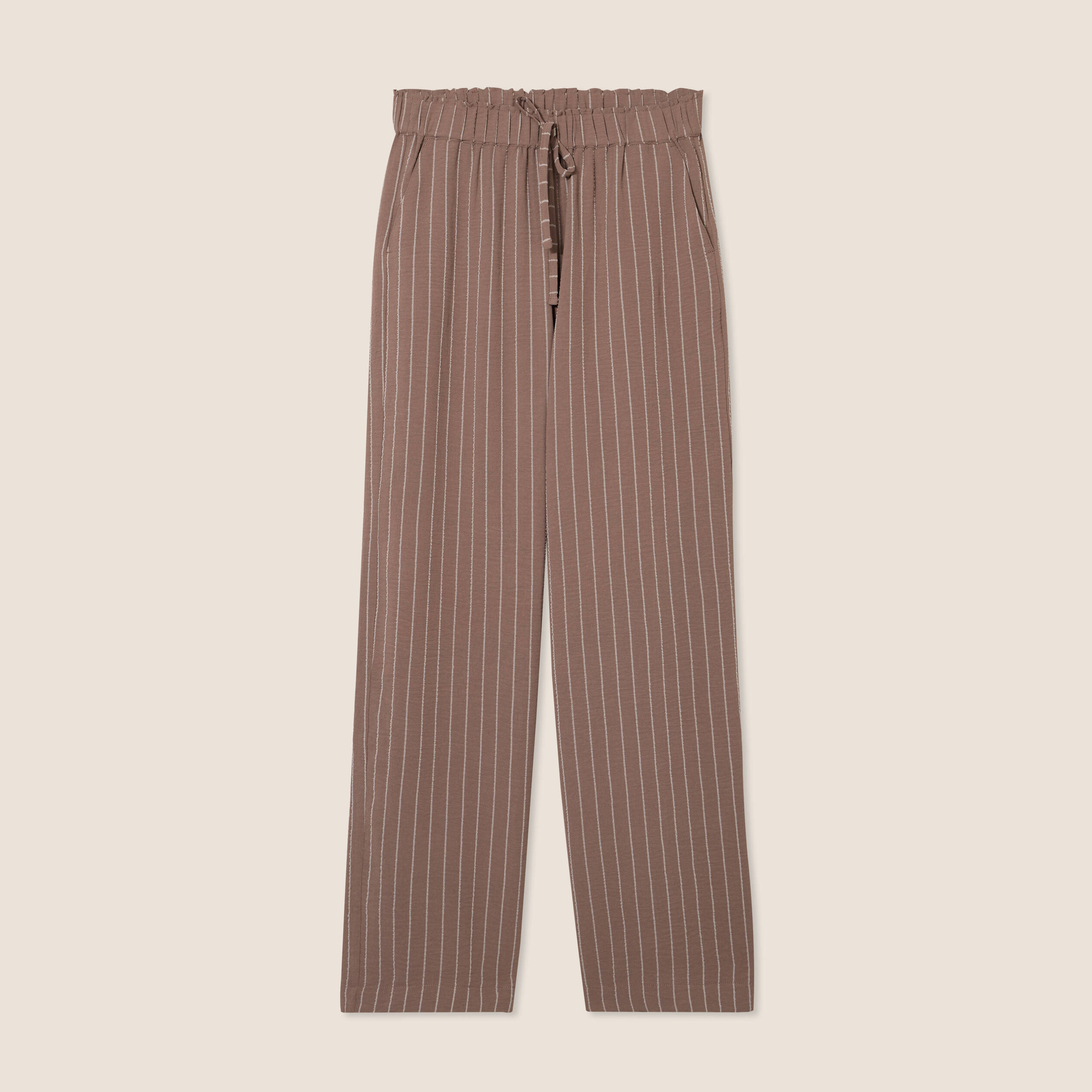 pantalon large taille haute taupe femme Pantalon large taille haute taupe femme