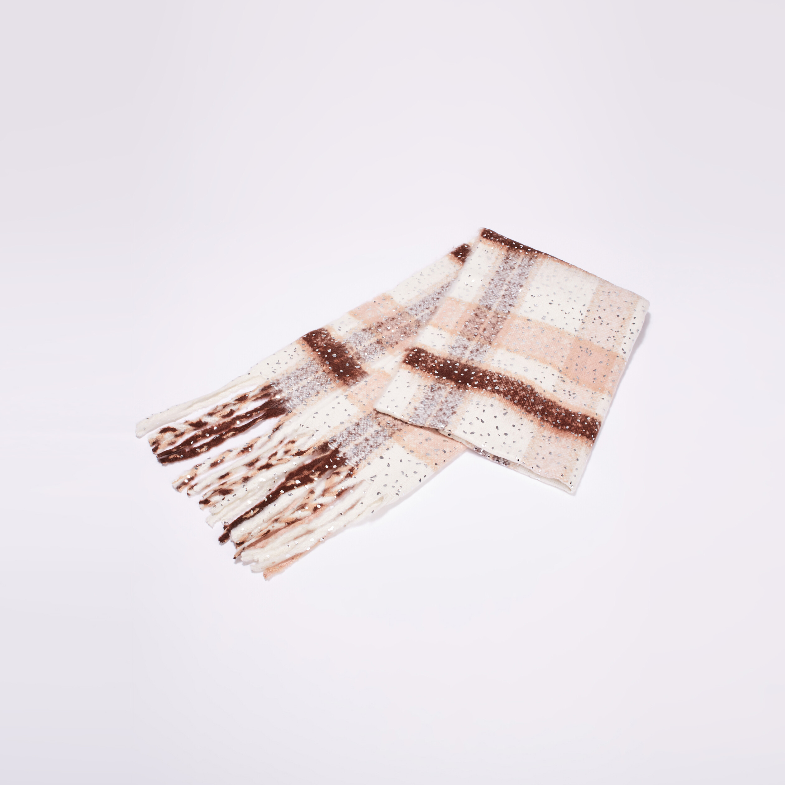 echarpe a franges multicolore femme Écharpe à franges multicolore femme