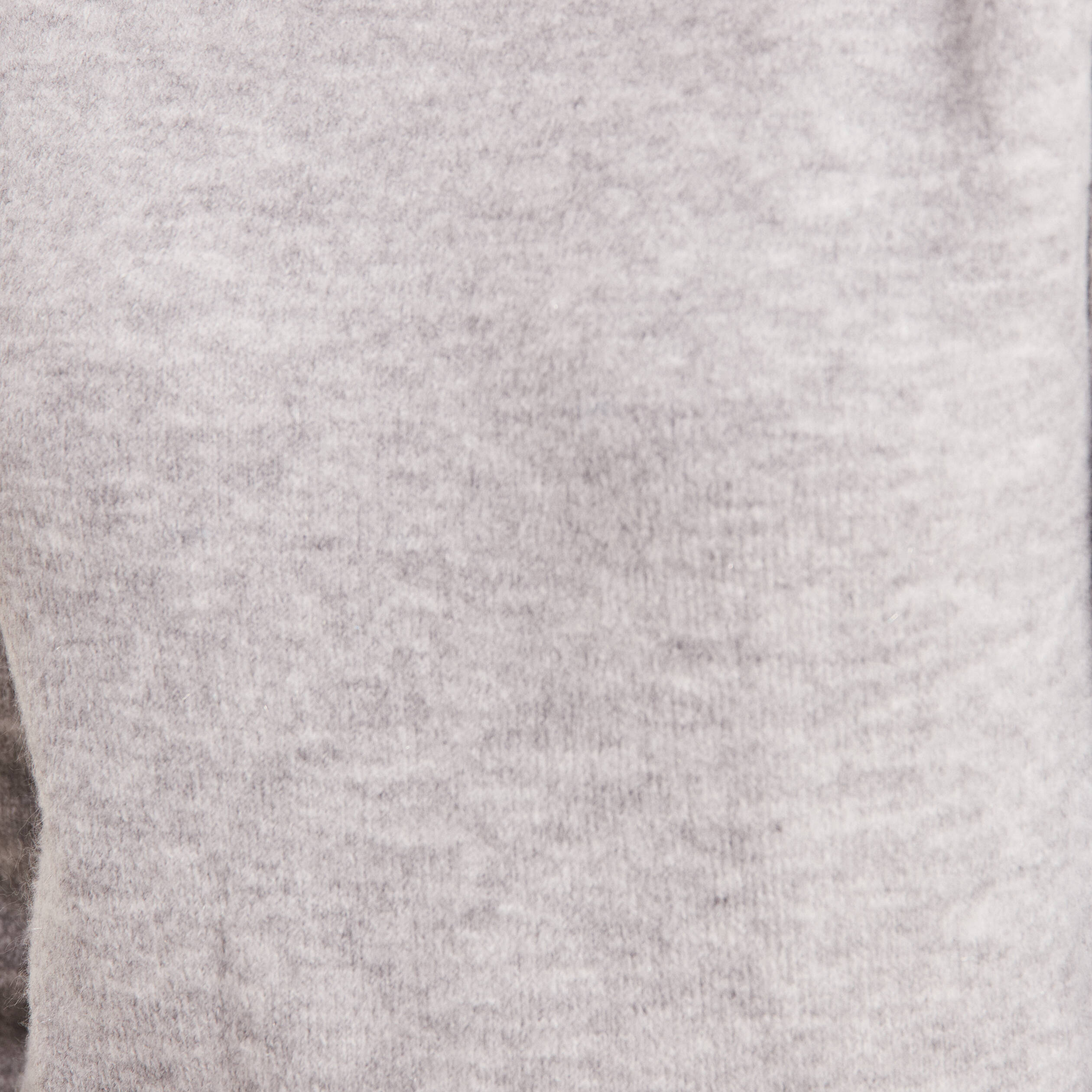 Robe pull droite col montant gris clair femme