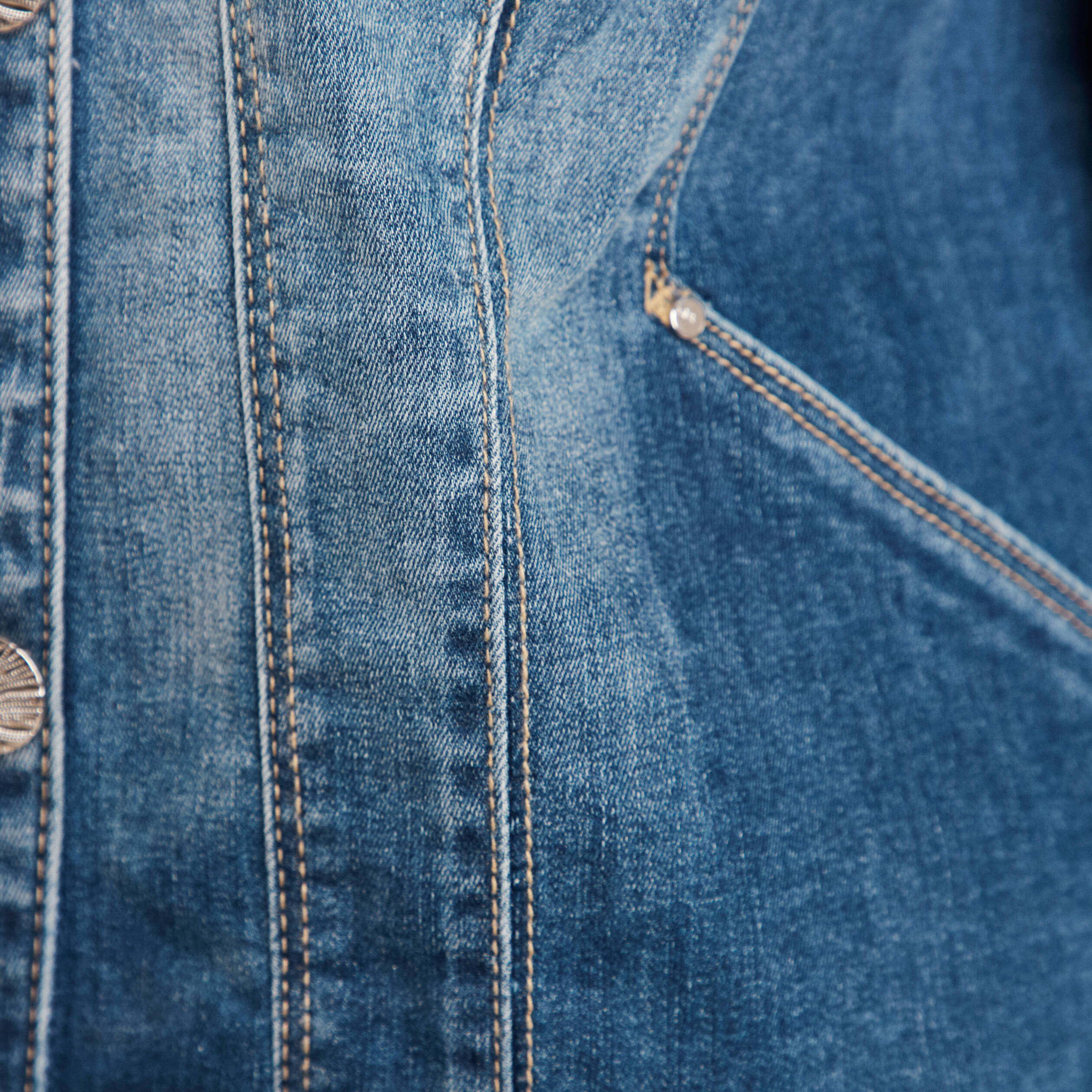 veste jean ajustee manches longues denim double stone femme Veste jean ajustée manches longues denim double stone femme