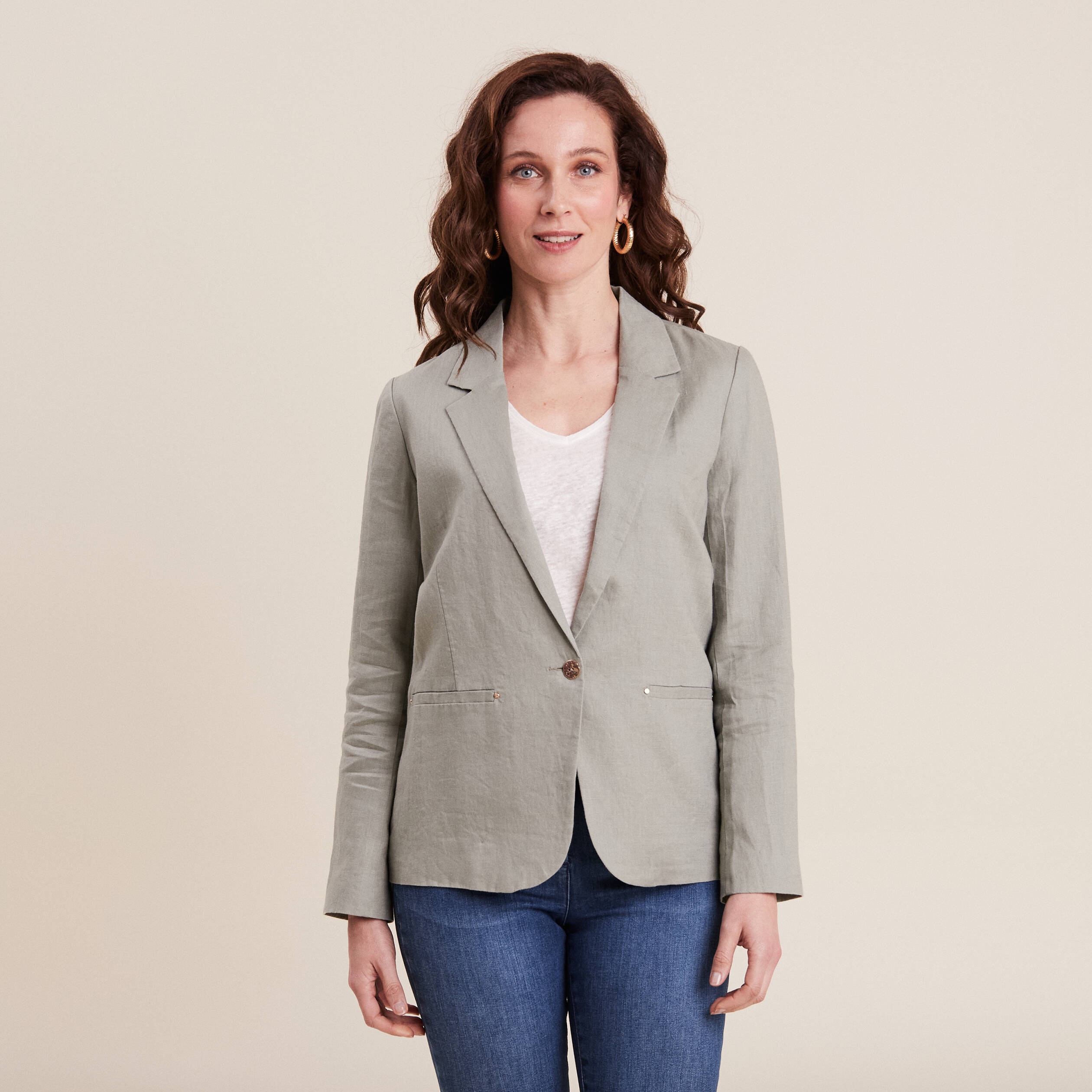 veste esprit tailleur cintree vert clair femme Veste esprit tailleur cintrée vert clair femme