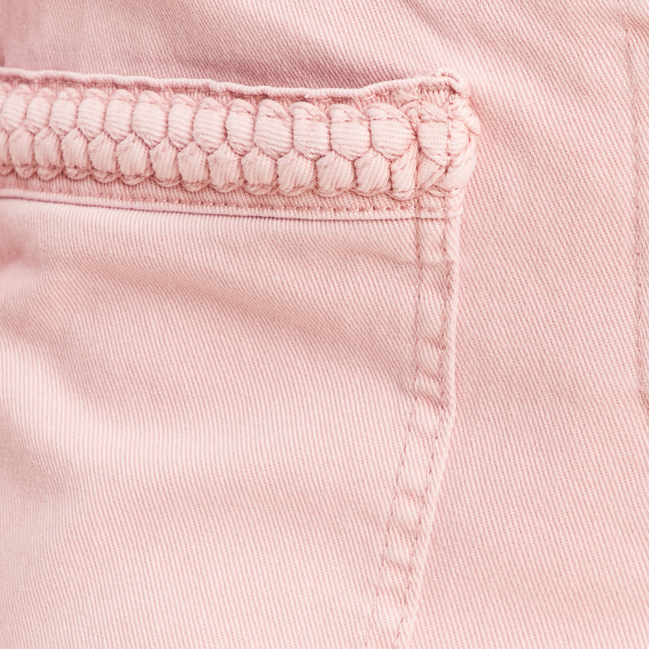 jean carotte 78eme rose pastel femme Jean carotte 7/8ème rose pastel femme
