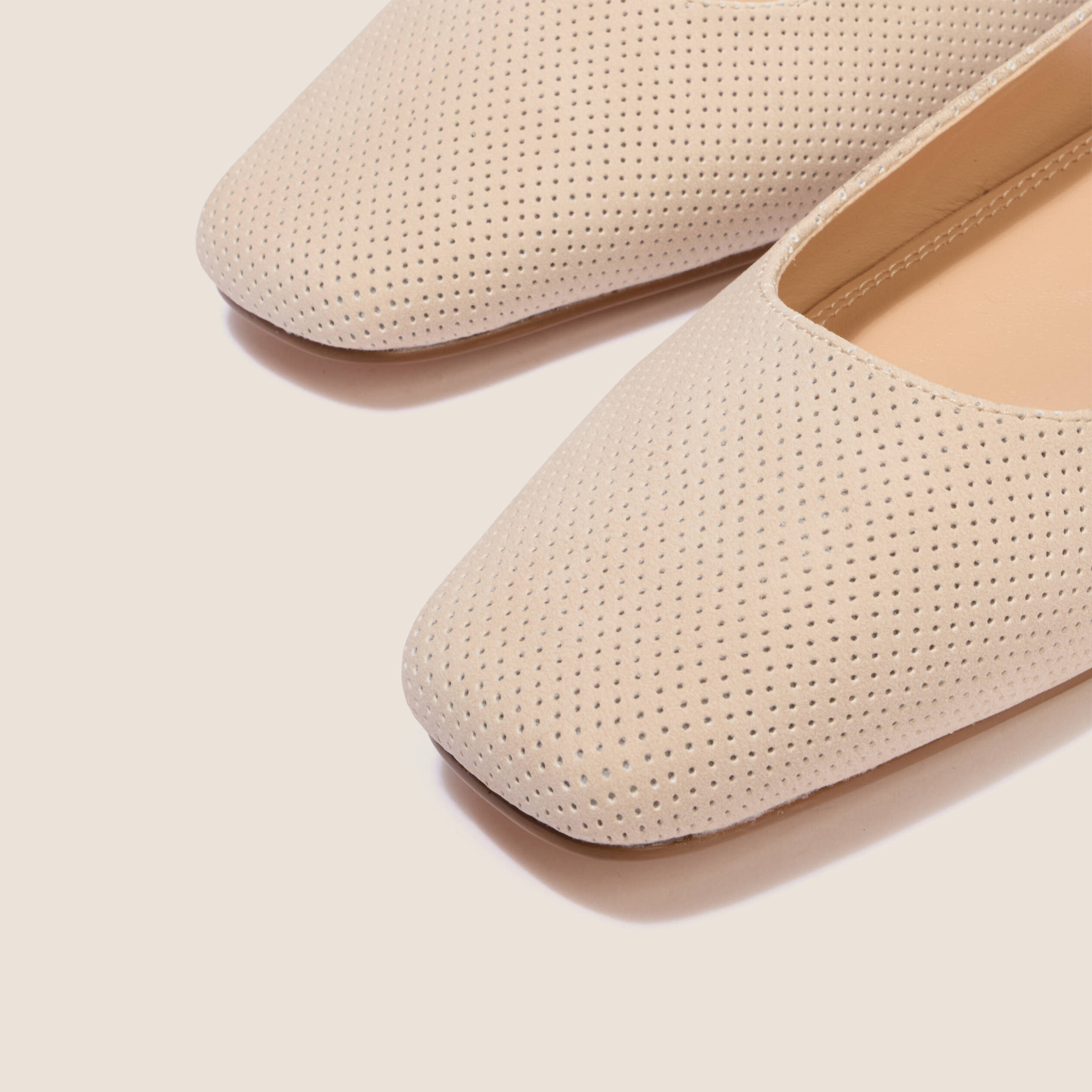 Ballerines aspect daim sable femme