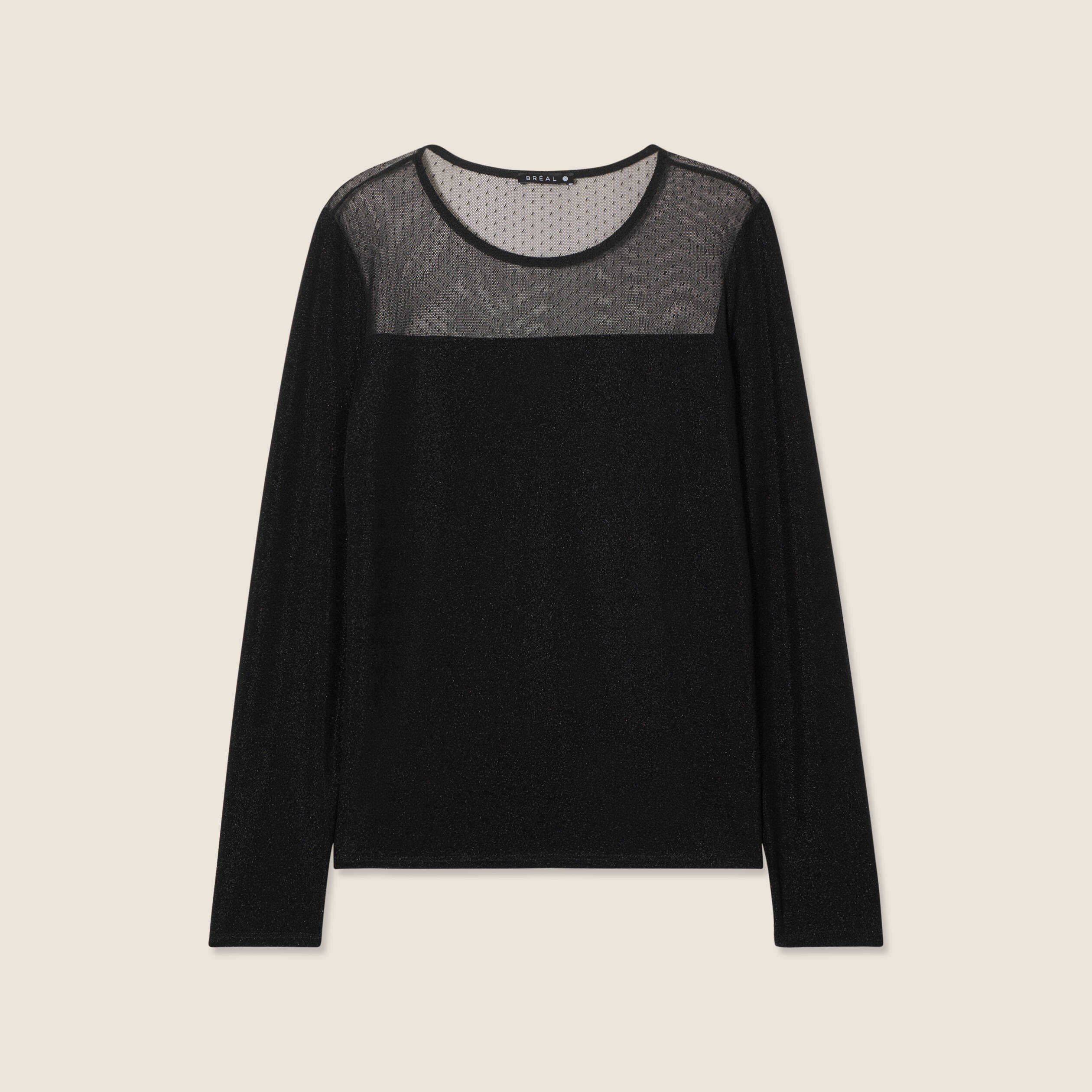 T-shirt manches longues noir femme