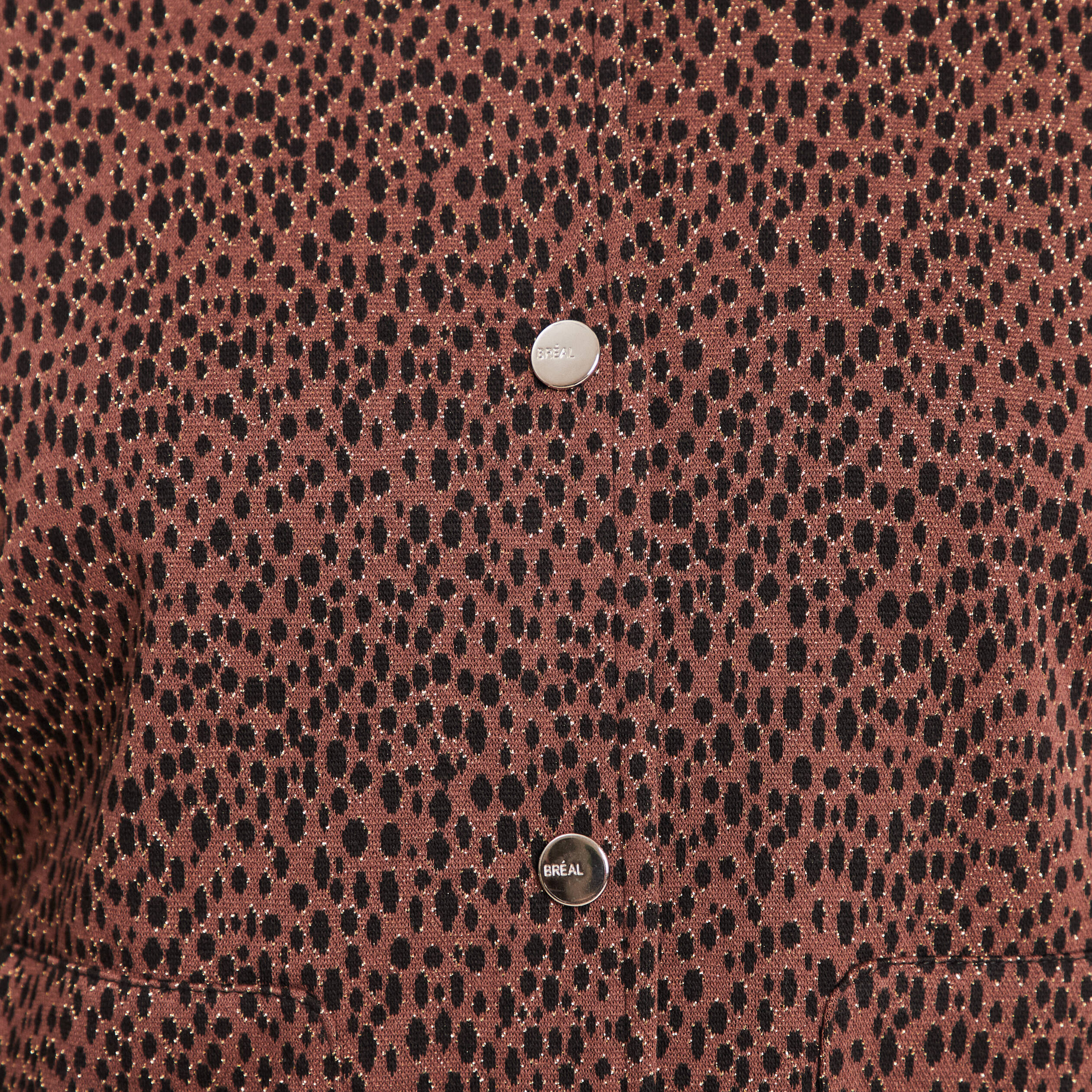 Veste doubl&eacute;e marron femme